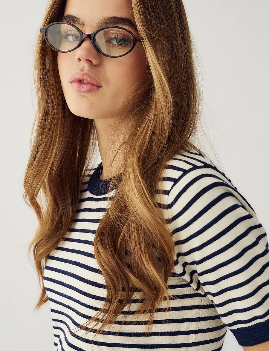 Noella - N-Muna Knit - marškinėliai - dannia blue stripe - 3