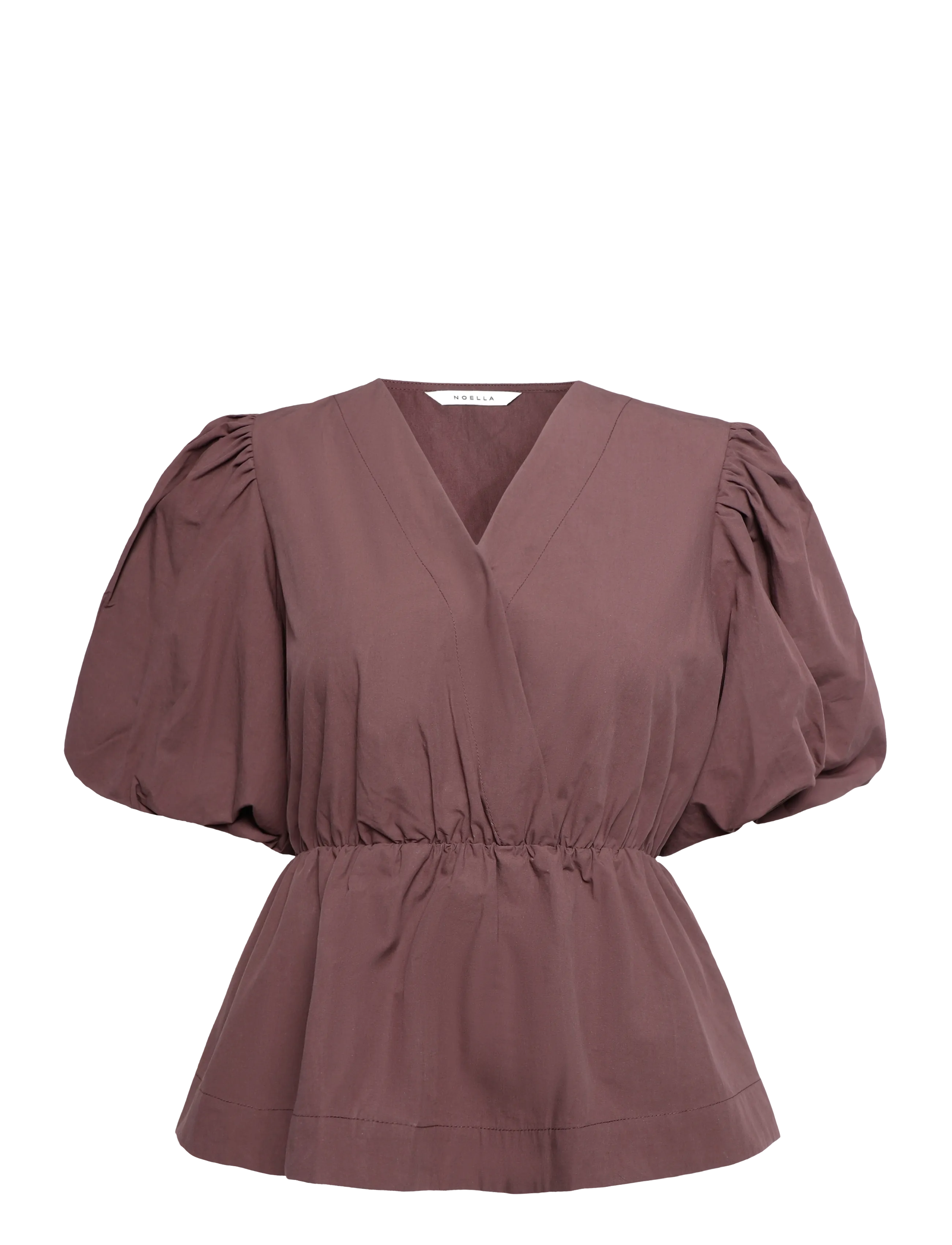 Noella N-Magdalena Blouse - Kleidung - WINTER BLOOM / burgundy