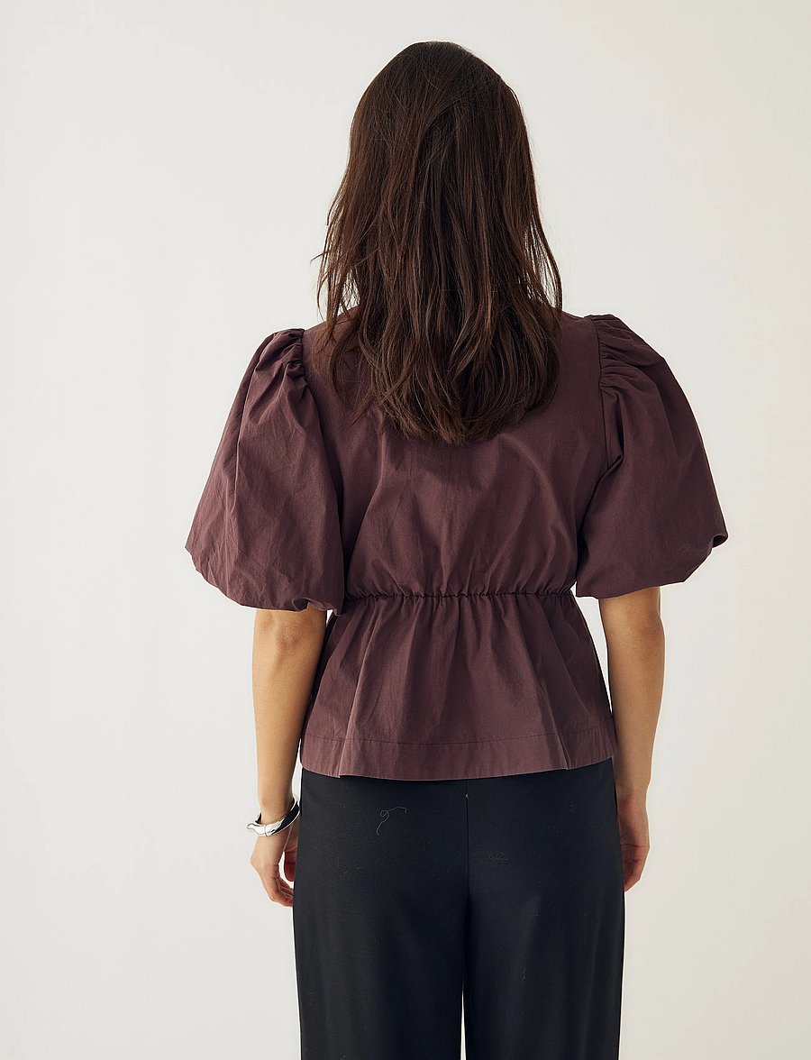 Noella - N-Magdalena Blouse - kortärmade blusar - winter bloom - 3