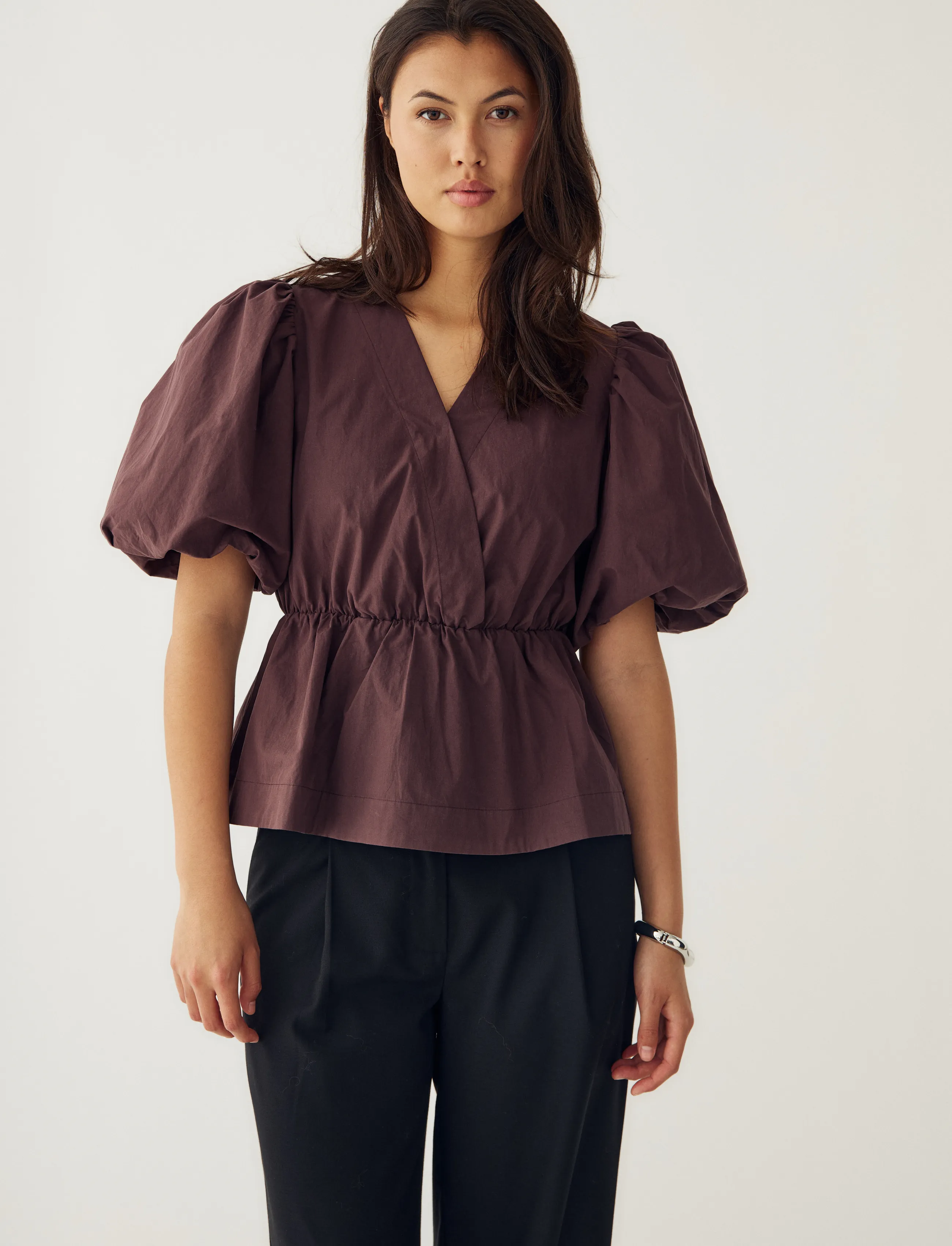 Noella - N-Magdalena Blouse - kurzärmelige blusen - winter bloom - 5