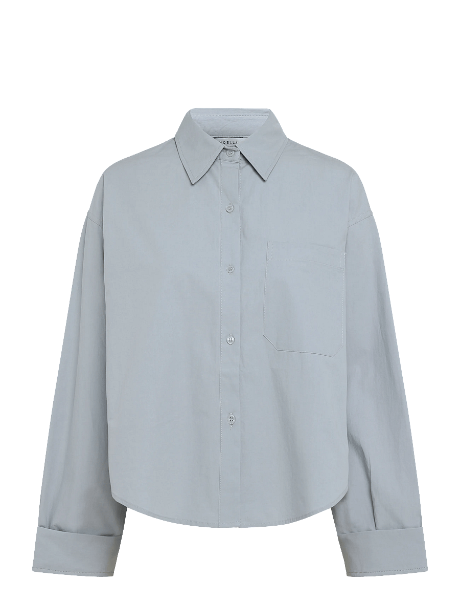 Noella - N-Marlon C Shirt - pikkade varrukatega särgid - dusty blue - 0