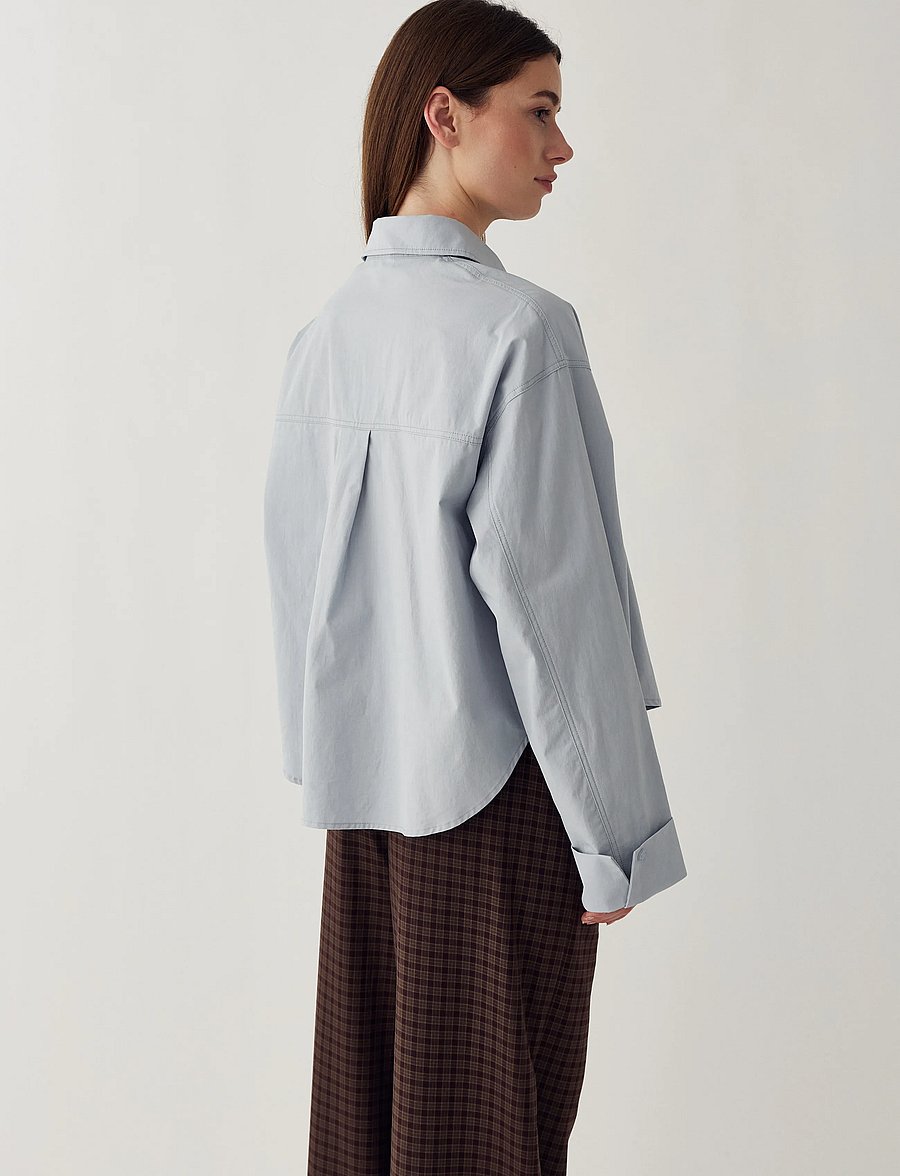Noella - N-Marlon C Shirt - langärmlige hemden - dusty blue - 3