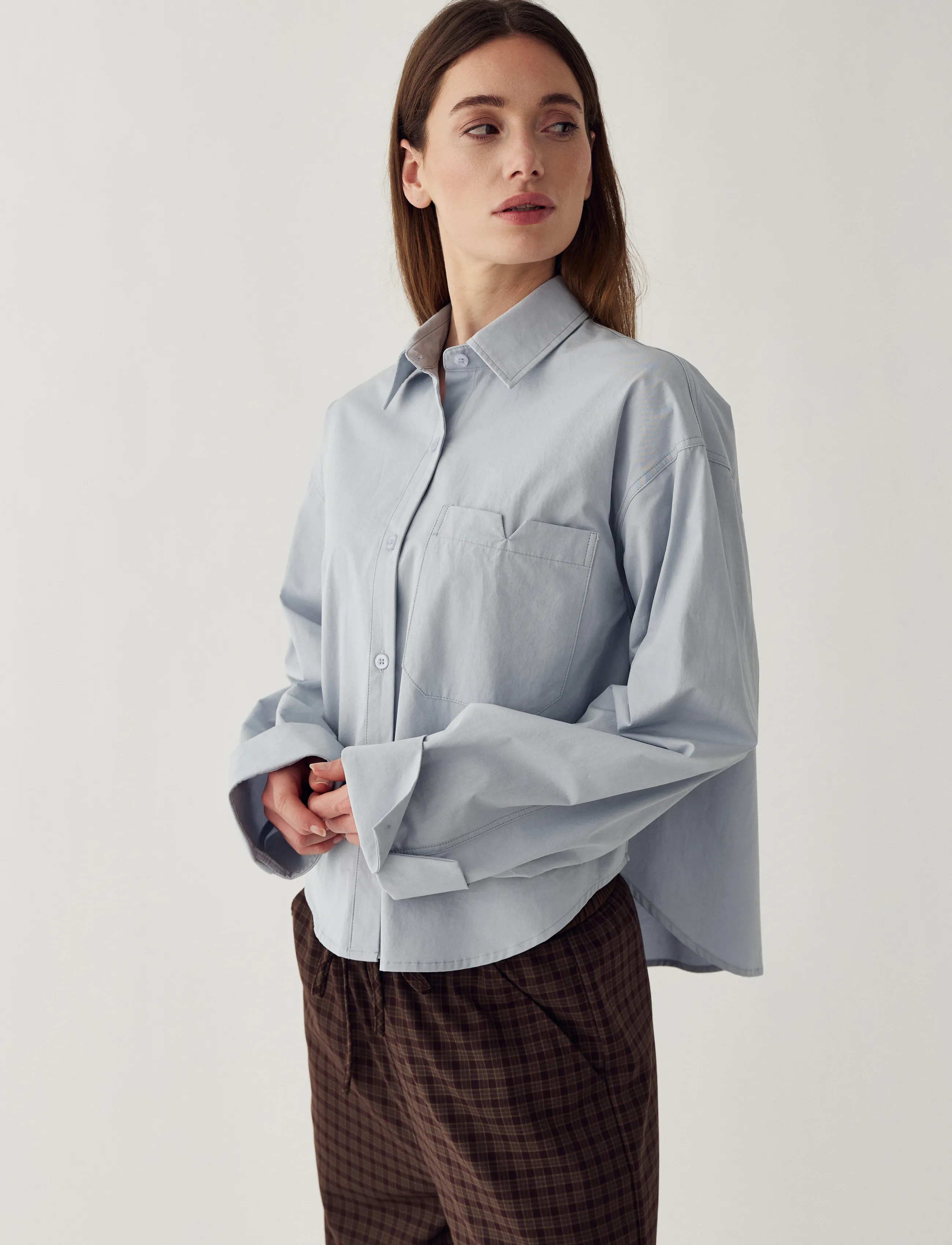 Noella - N-Marlon C Shirt - langärmlige hemden - dusty blue - 4