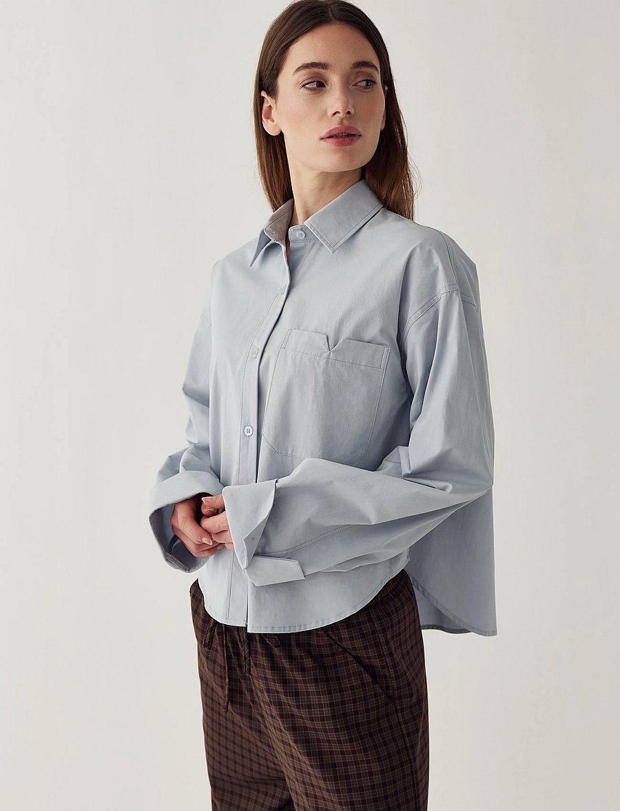 Noella - N-Marlon C Shirt - langärmlige hemden - dusty blue - 4