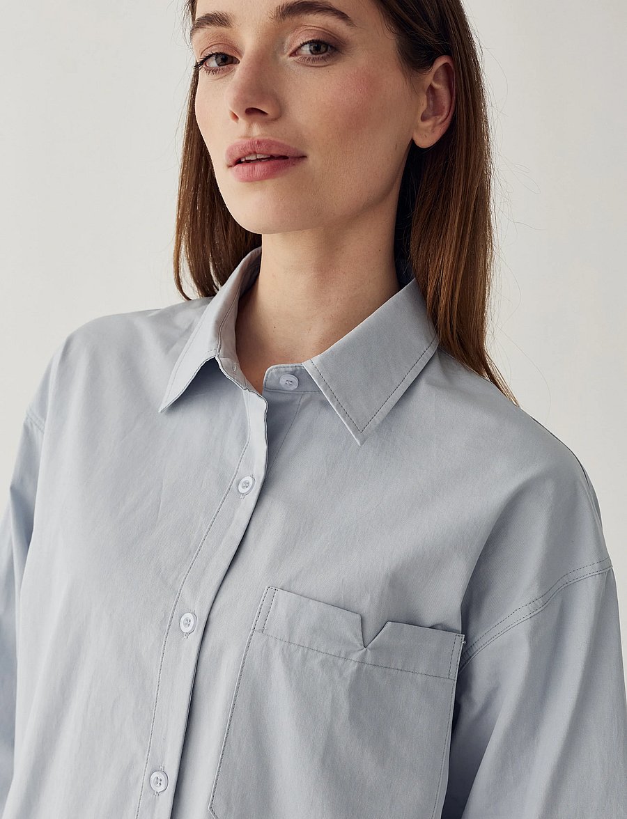 Noella - N-Marlon C Shirt - langärmlige hemden - dusty blue - 5