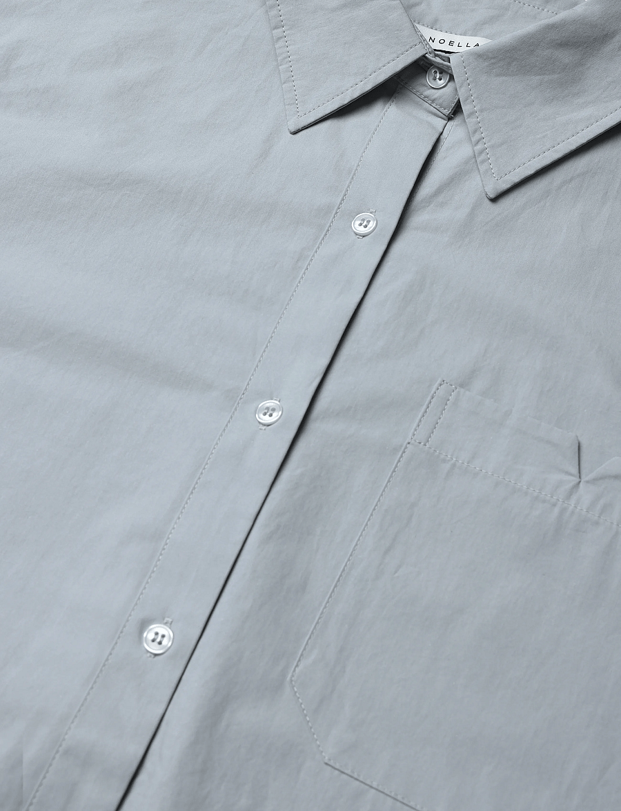 Noella - N-Marlon C Shirt - pikkade varrukatega särgid - dusty blue - 2