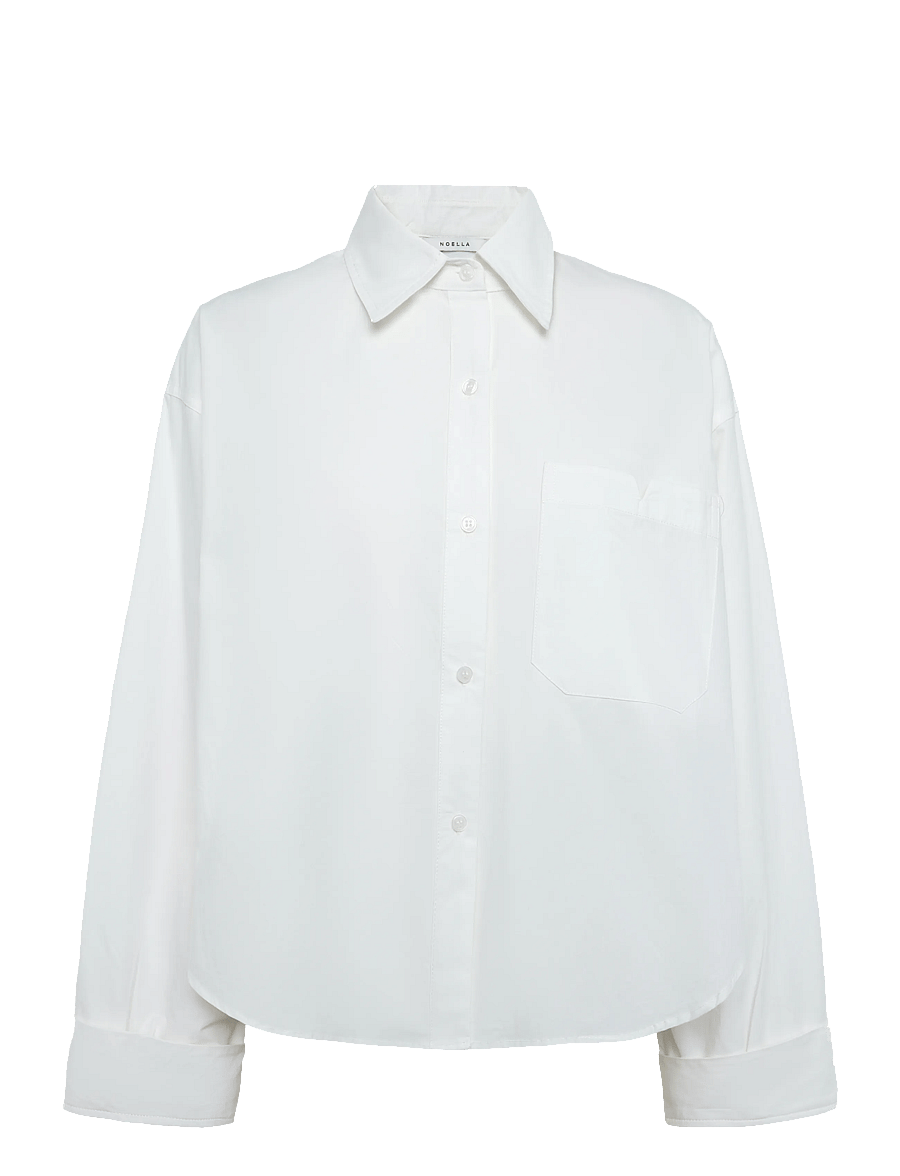Noella - N-Marlon C Shirt - langärmlige hemden - white - 0