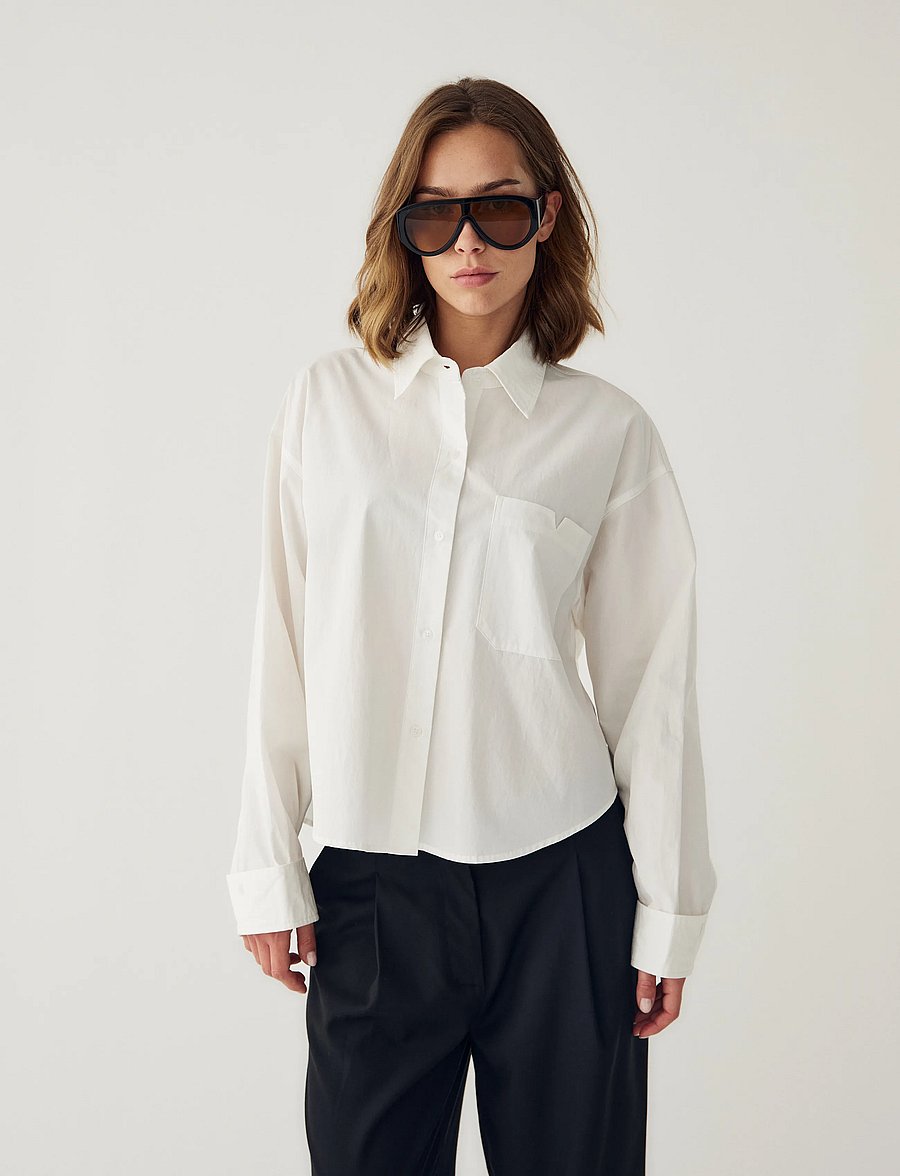 Noella - N-Marlon C Shirt - koszule z długimi rękawami - white - 0