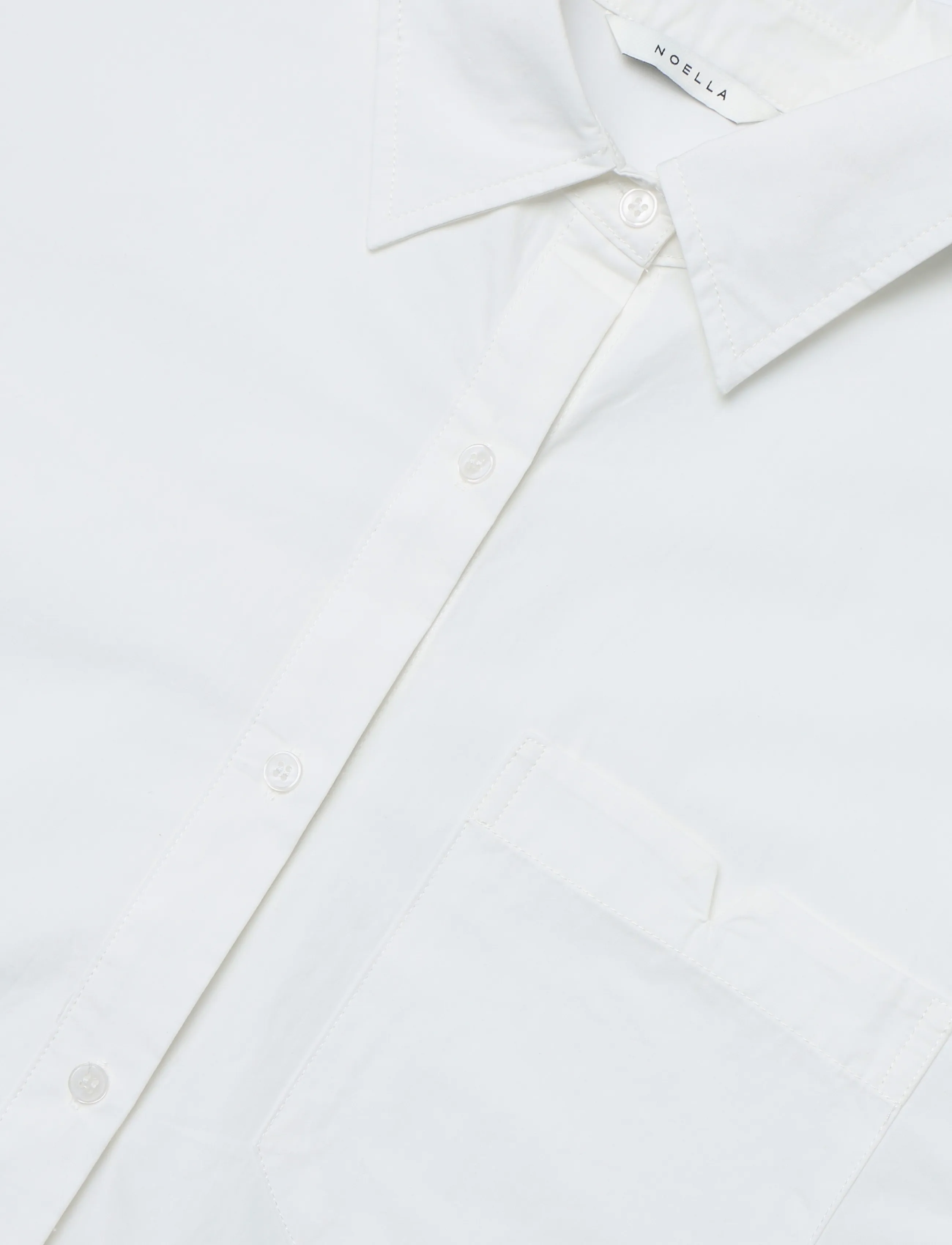 Noella - N-Marlon C Shirt - langärmlige hemden - white - 2