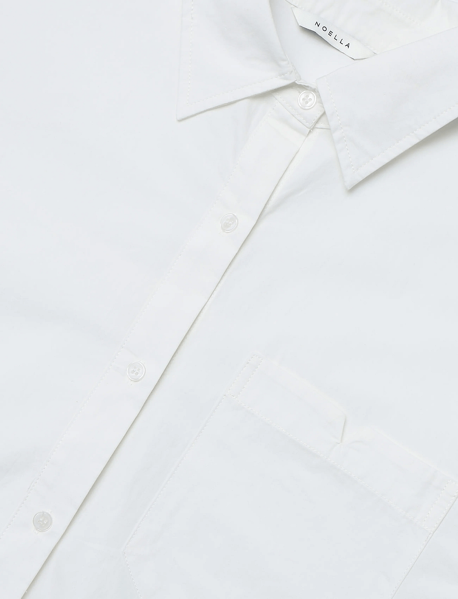 Noella - N-Marlon C Shirt - langärmlige hemden - white - 2