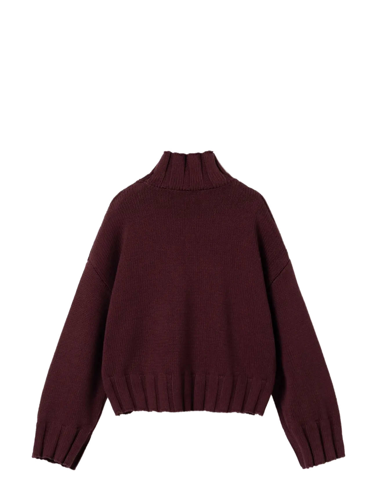 Noella N-Mariya Knit - Rollkragenpullover - WINTER BLOOM / burgundy