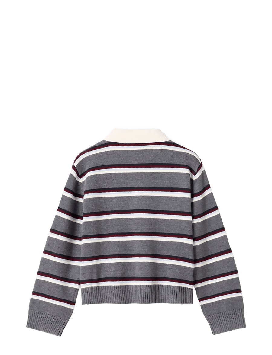 Noella - N-Merryll Knit - stickade tröjor - delissa grey stripe - 2