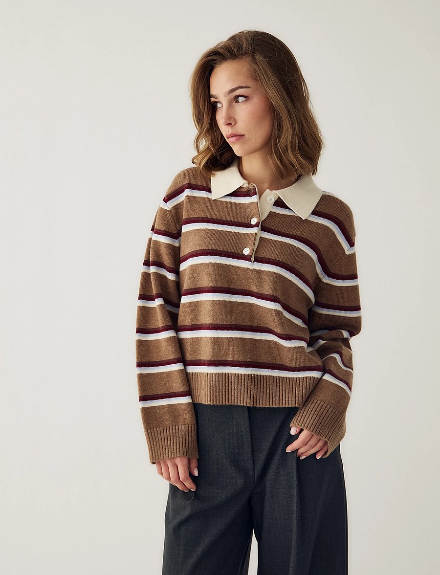 Noella - N-Merryll Knit - stickade tröjor - delissa multi stripe - 0