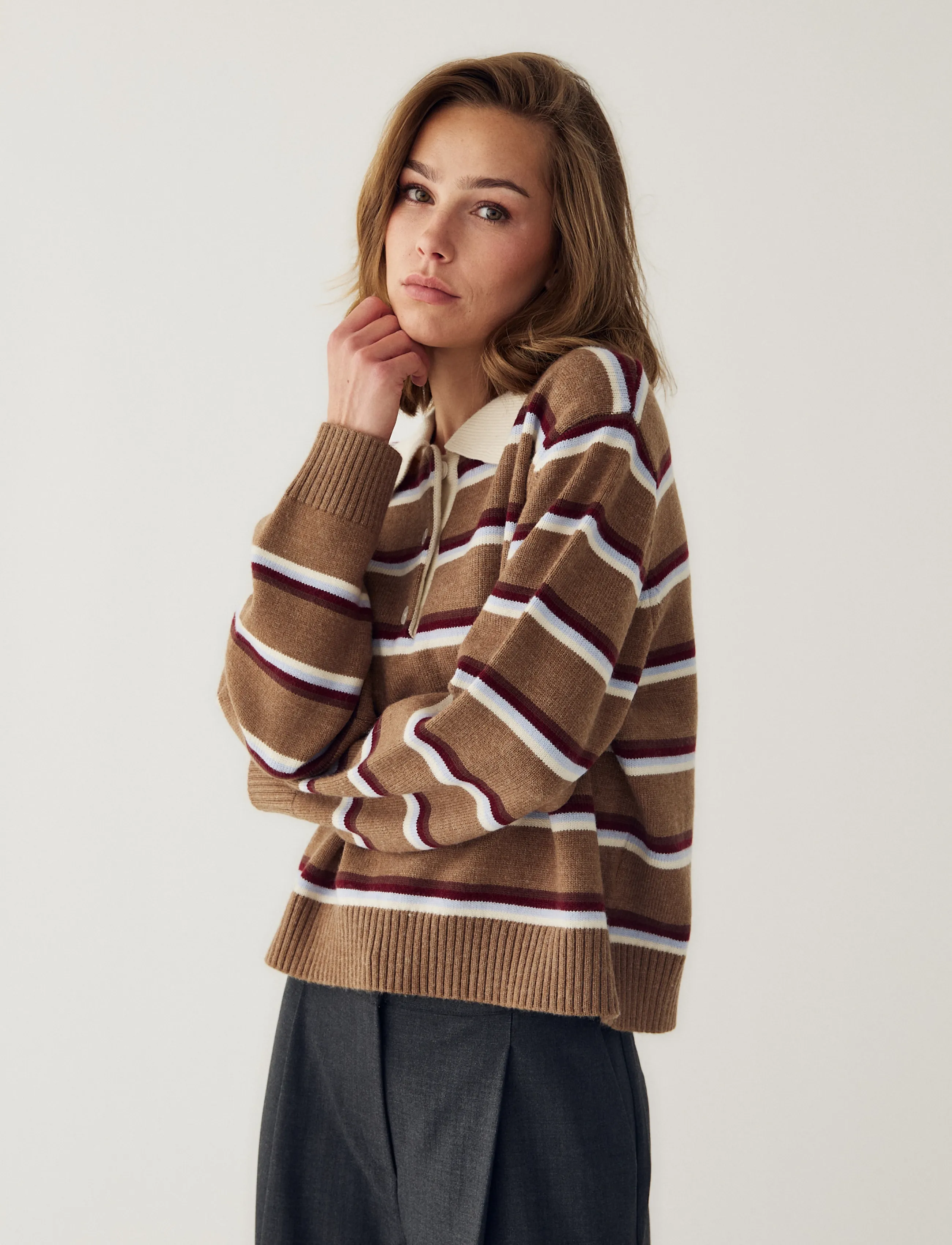 Noella - N-Merryll Knit - stickade tröjor - delissa multi stripe - 4