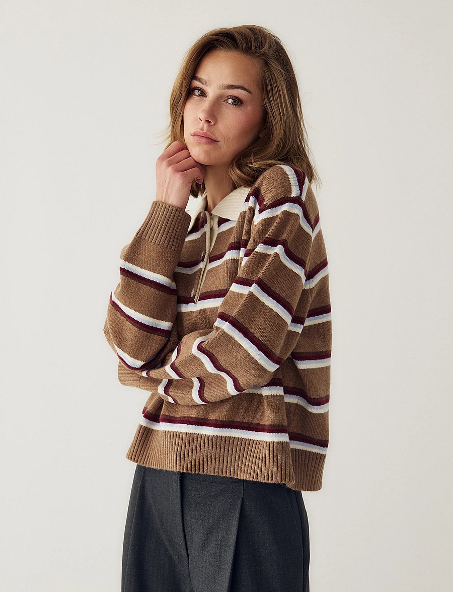 Noella - N-Merryll Knit - stickade tröjor - delissa multi stripe - 4