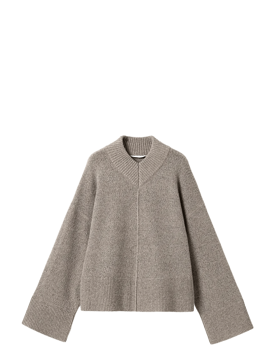 Noella - N-Maidie Knit - pullover - dark sand melange - 1