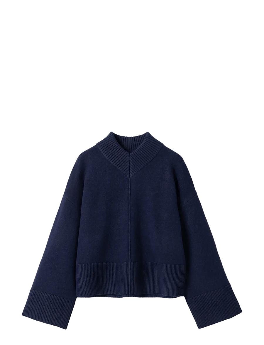 Noella - N-Maidie Knit - striktrøjer - navy blue - 1