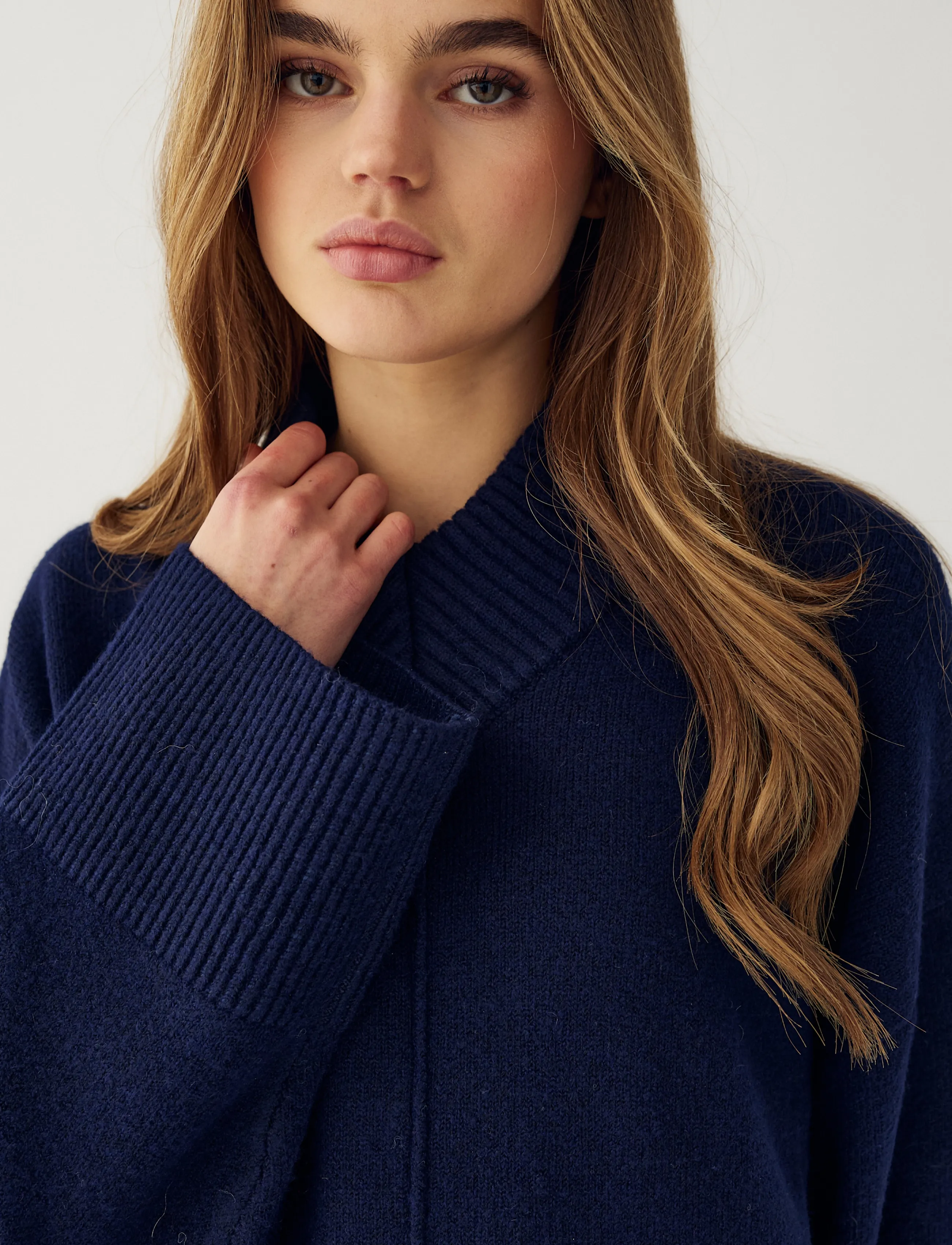 Noella - N-Maidie Knit - stickade tröjor - navy blue - 4