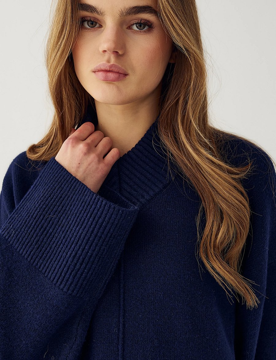 Noella - N-Maidie Knit - striktrøjer - navy blue - 4