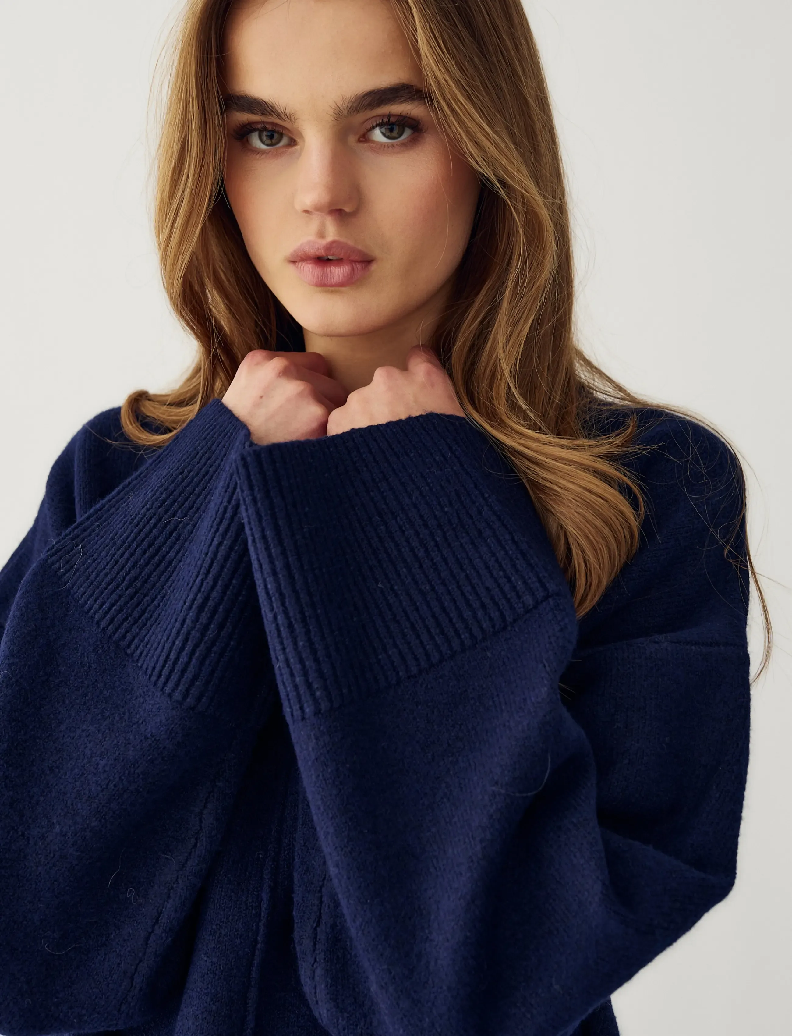Noella - N-Maidie Knit - stickade tröjor - navy blue - 5