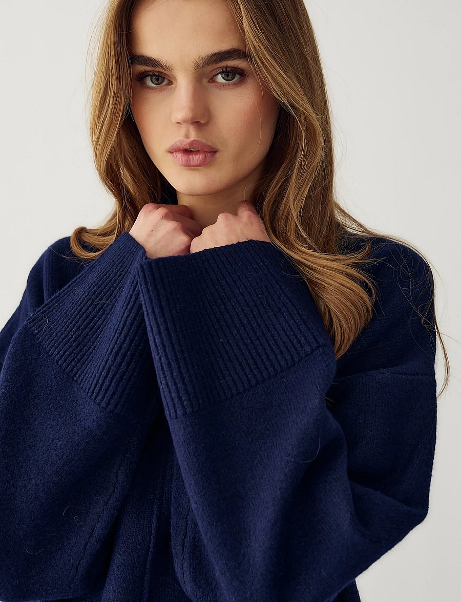 Noella - N-Maidie Knit - striktrøjer - navy blue - 5