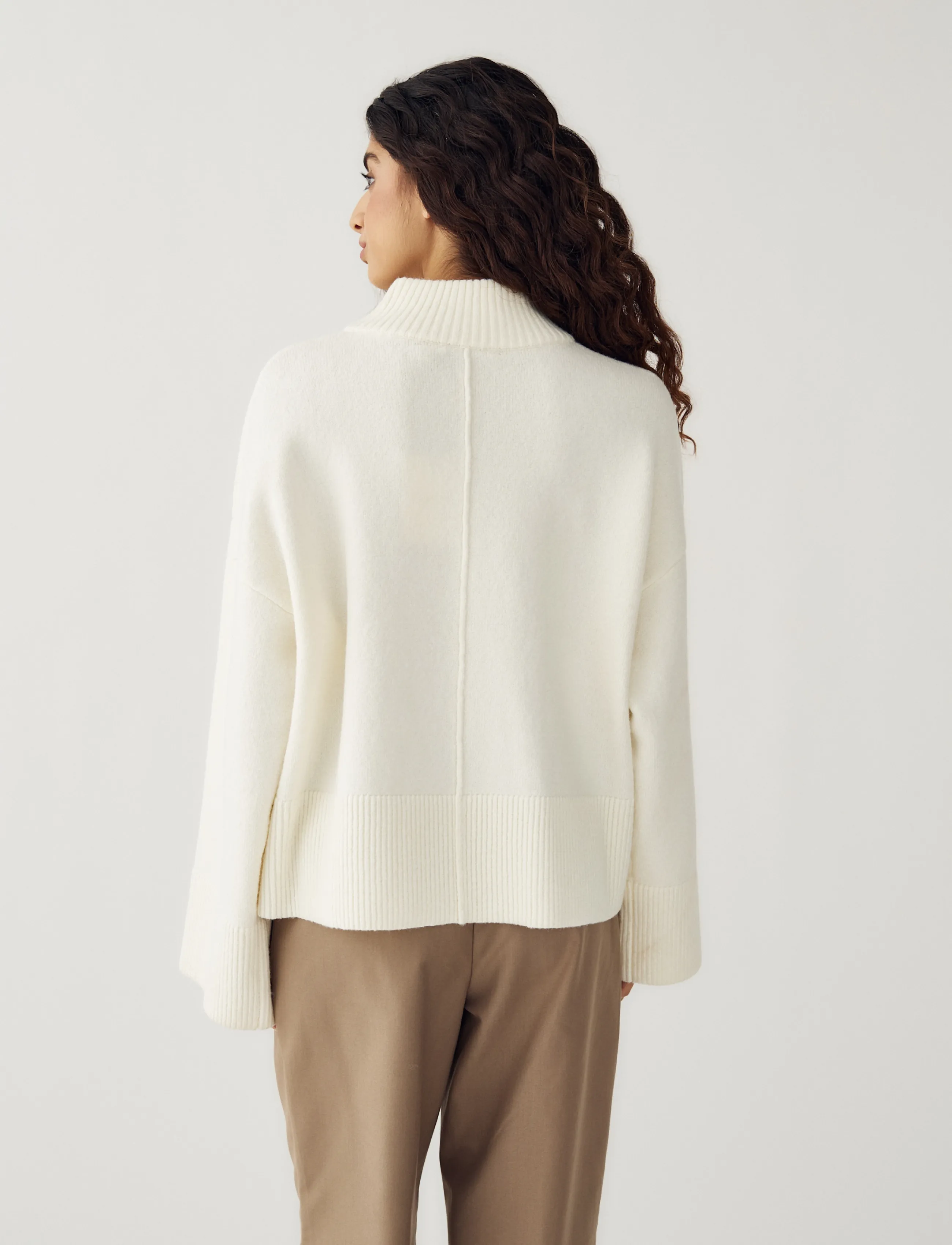 Noella - N-Maidie Knit - stickade tröjor - offwhite - 4