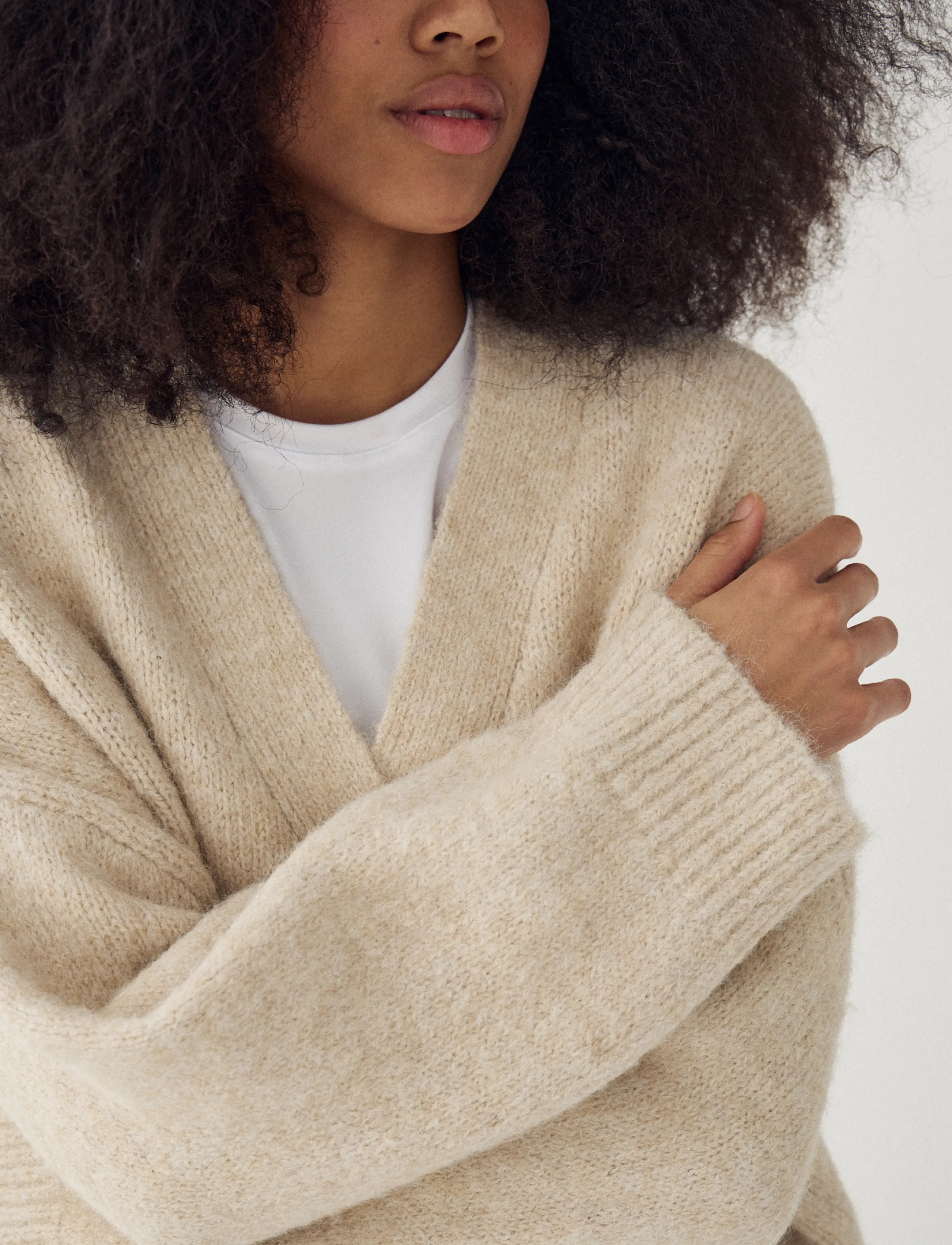 Noella - N-Laiana Knit Cardigan - cardigans - beige - 3