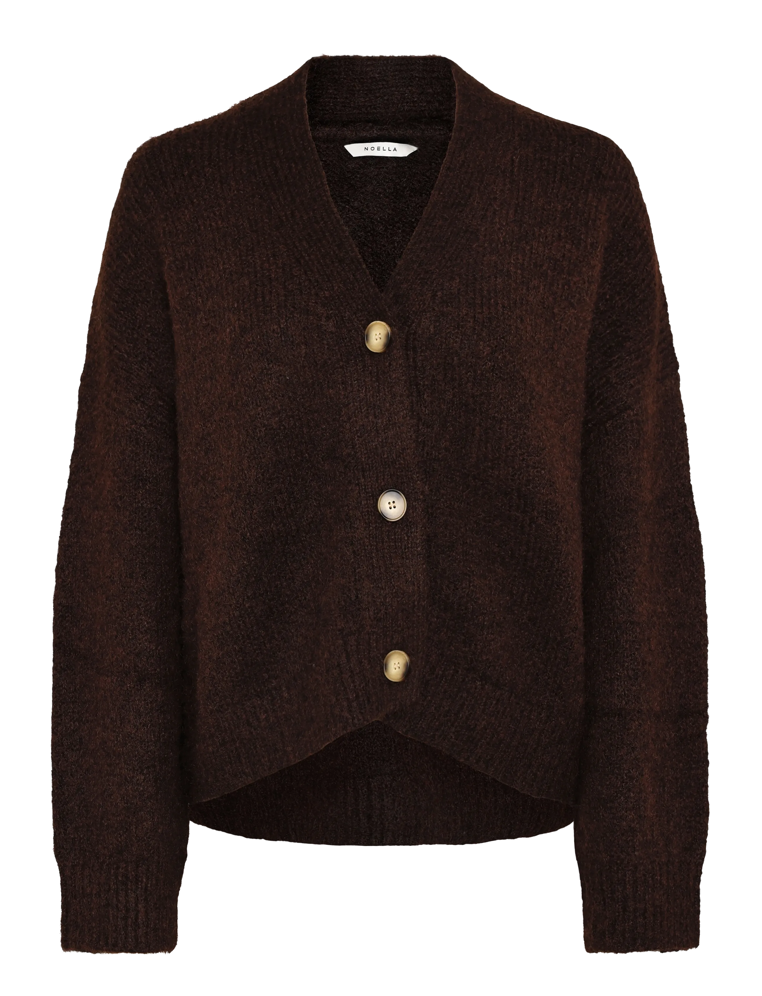 Noella N-Laiana Knit Cardigan - Cardigans - CHOCOLATE / brown