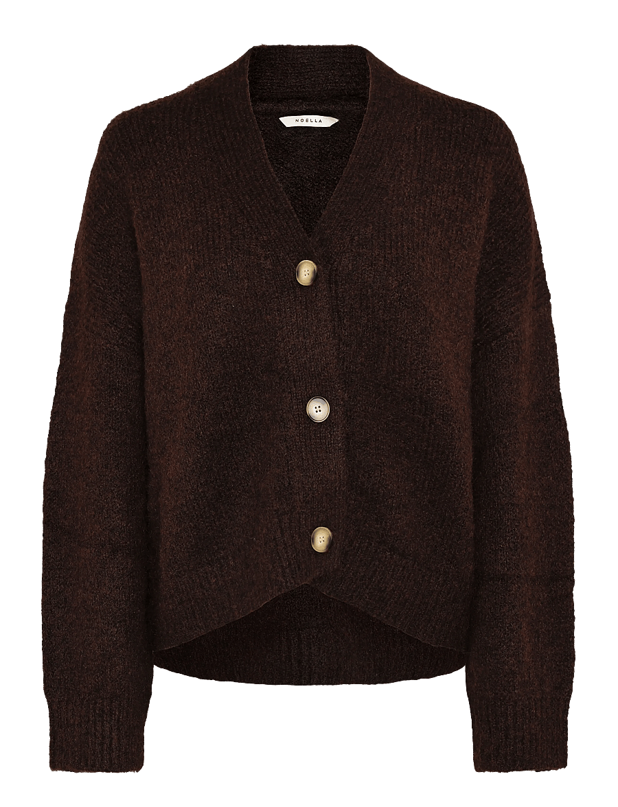 Noella - N-Laiana Knit Cardigan - cardigans - chocolate - 1