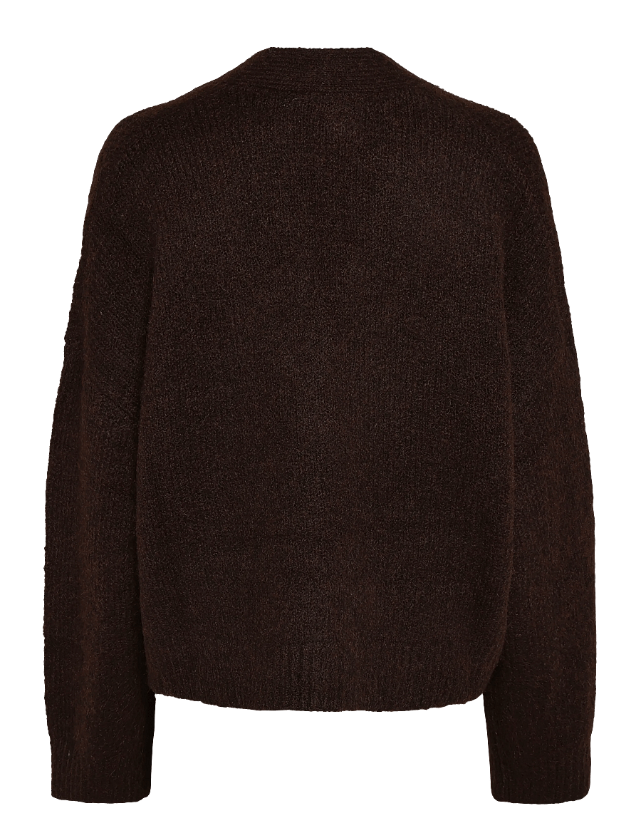 Noella - N-Laiana Knit Cardigan - cardigans - chocolate - 2