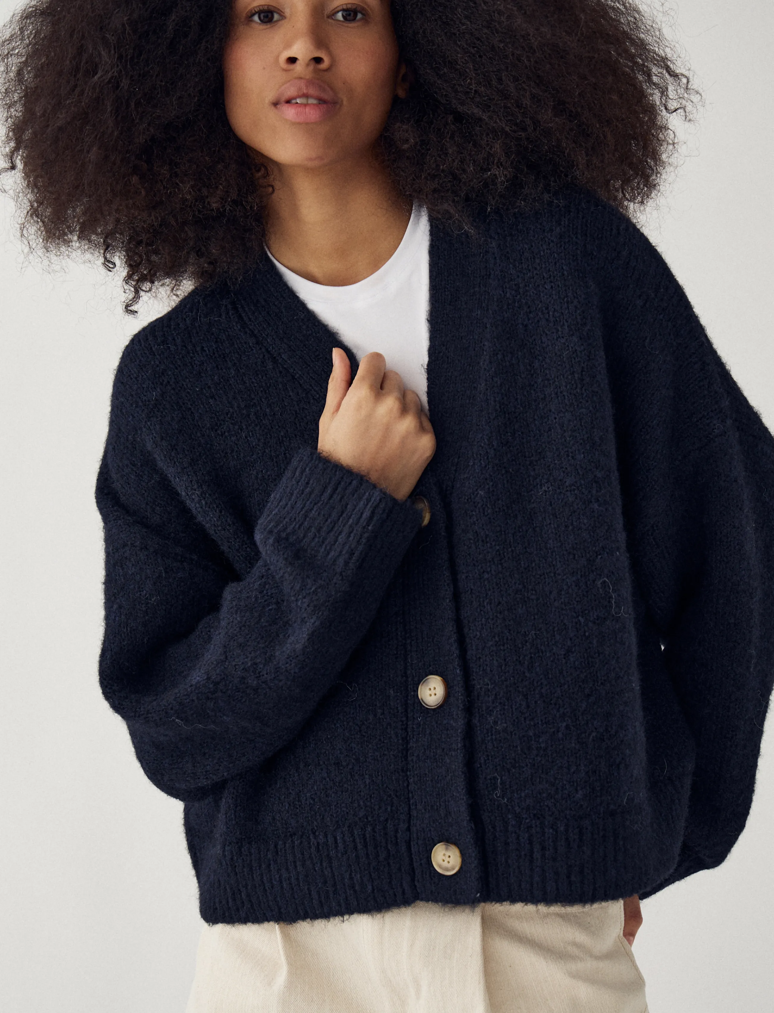 Noella - N-Laiana Knit Cardigan - strickjacken - navy - 4