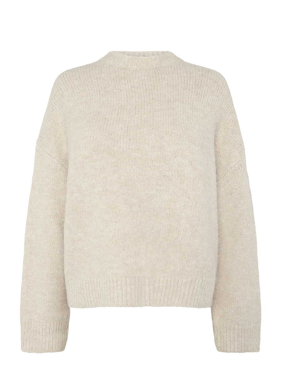 Noella - N-Mavi Knit - stickade tröjor - beige - 1