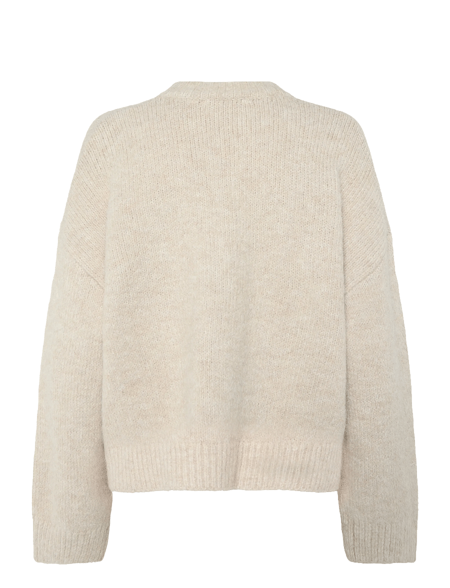 Noella - N-Mavi Knit - stickade tröjor - beige - 2