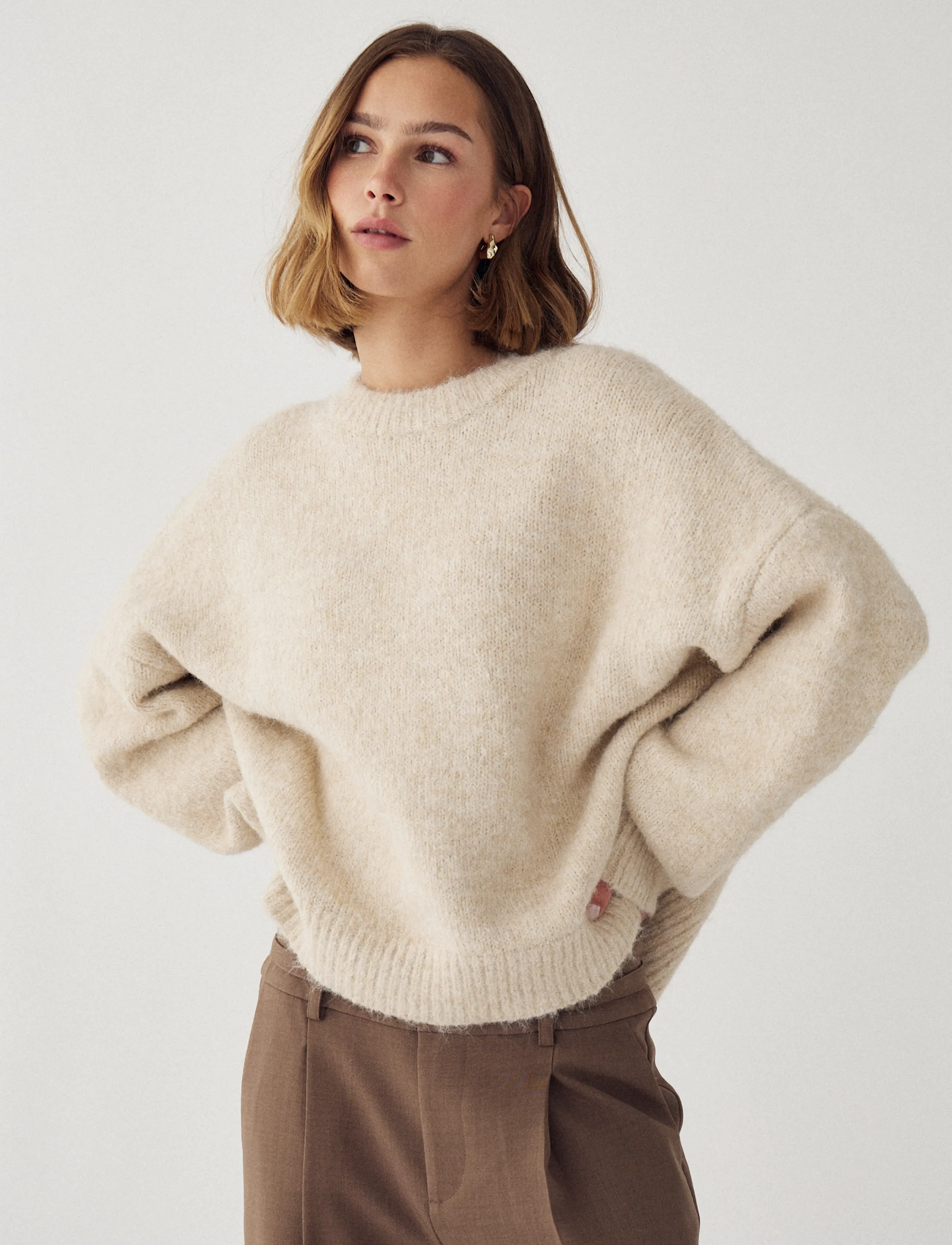 Noella - N-Mavi Knit - kampsunid - beige - 3