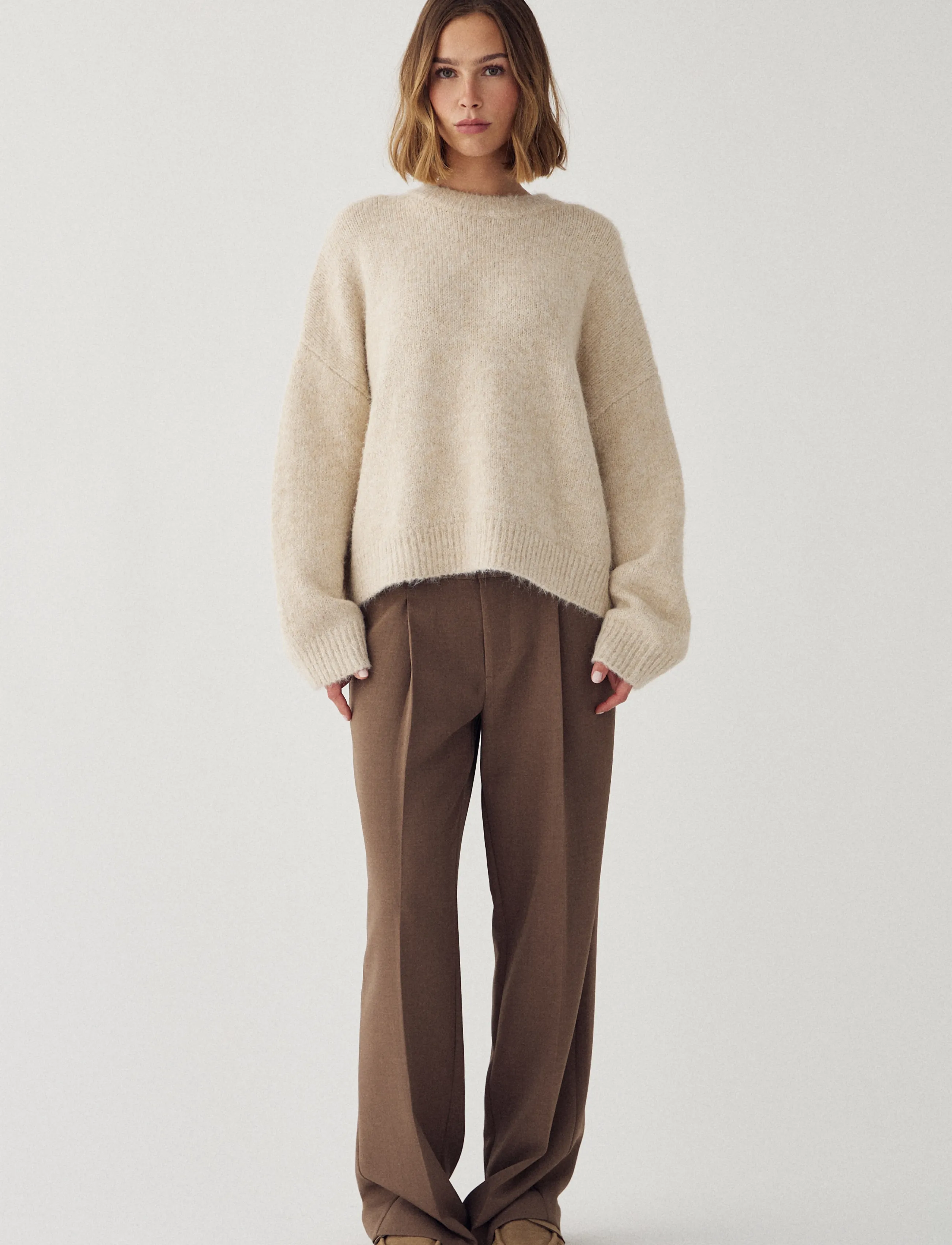 Noella - N-Mavi Knit - kampsunid - beige - 5