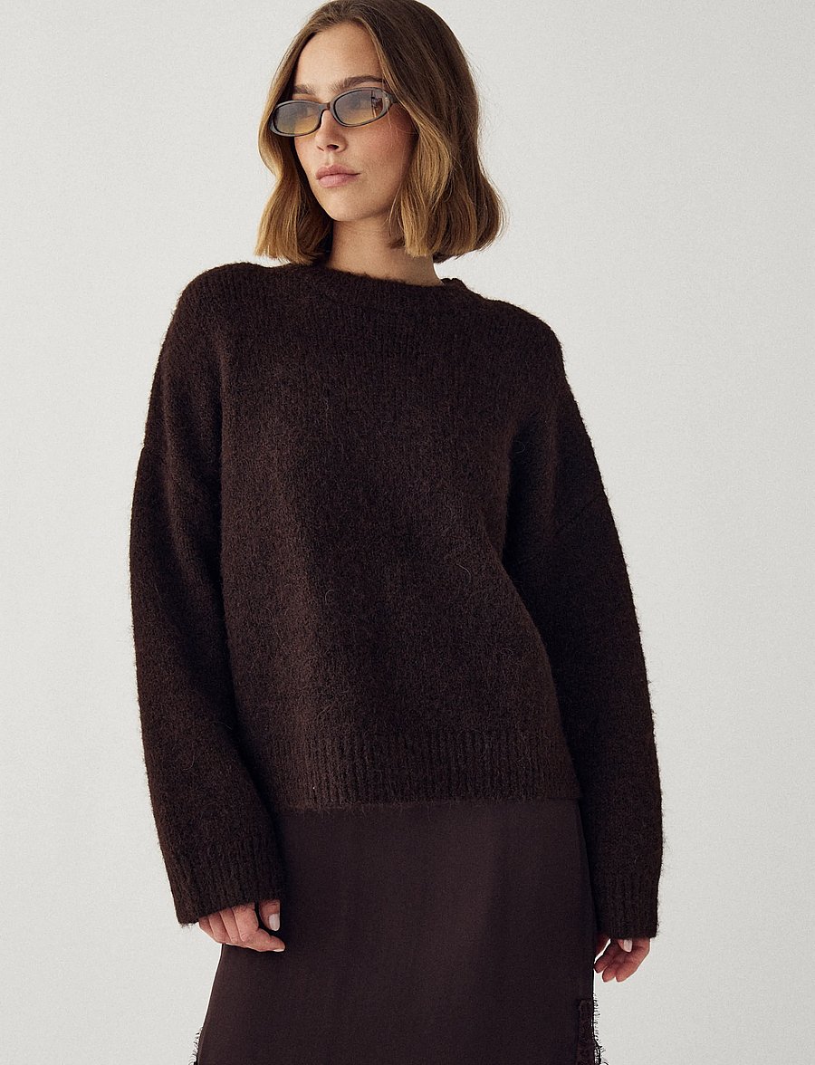 Noella - N-Mavi Knit - pullover - chocolate - 0