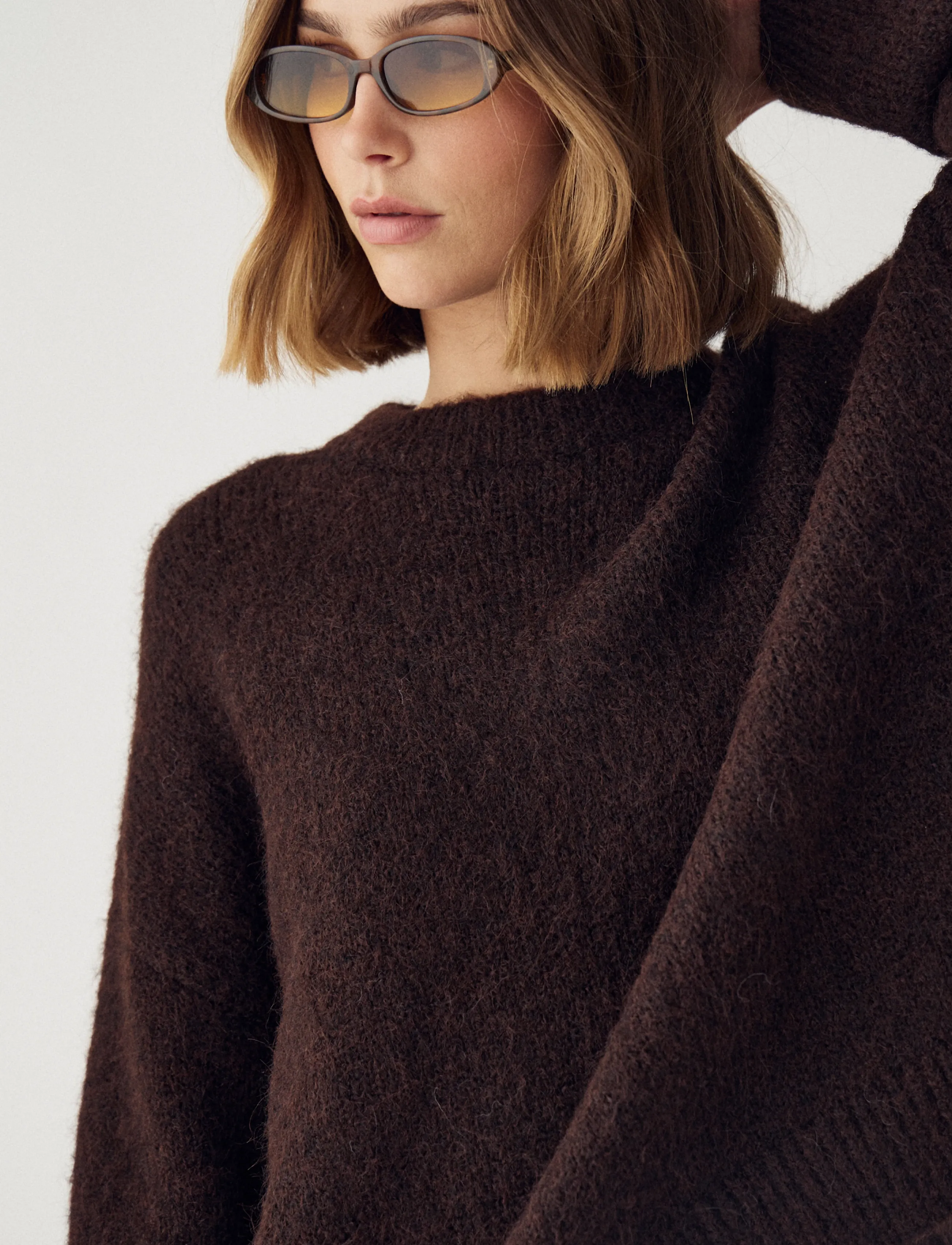 Noella - N-Mavi Knit - jumpers - chocolate - 3