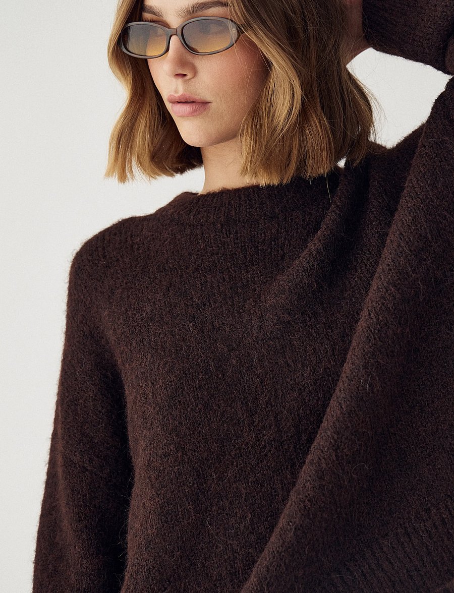 Noella - N-Mavi Knit - pullover - chocolate - 3