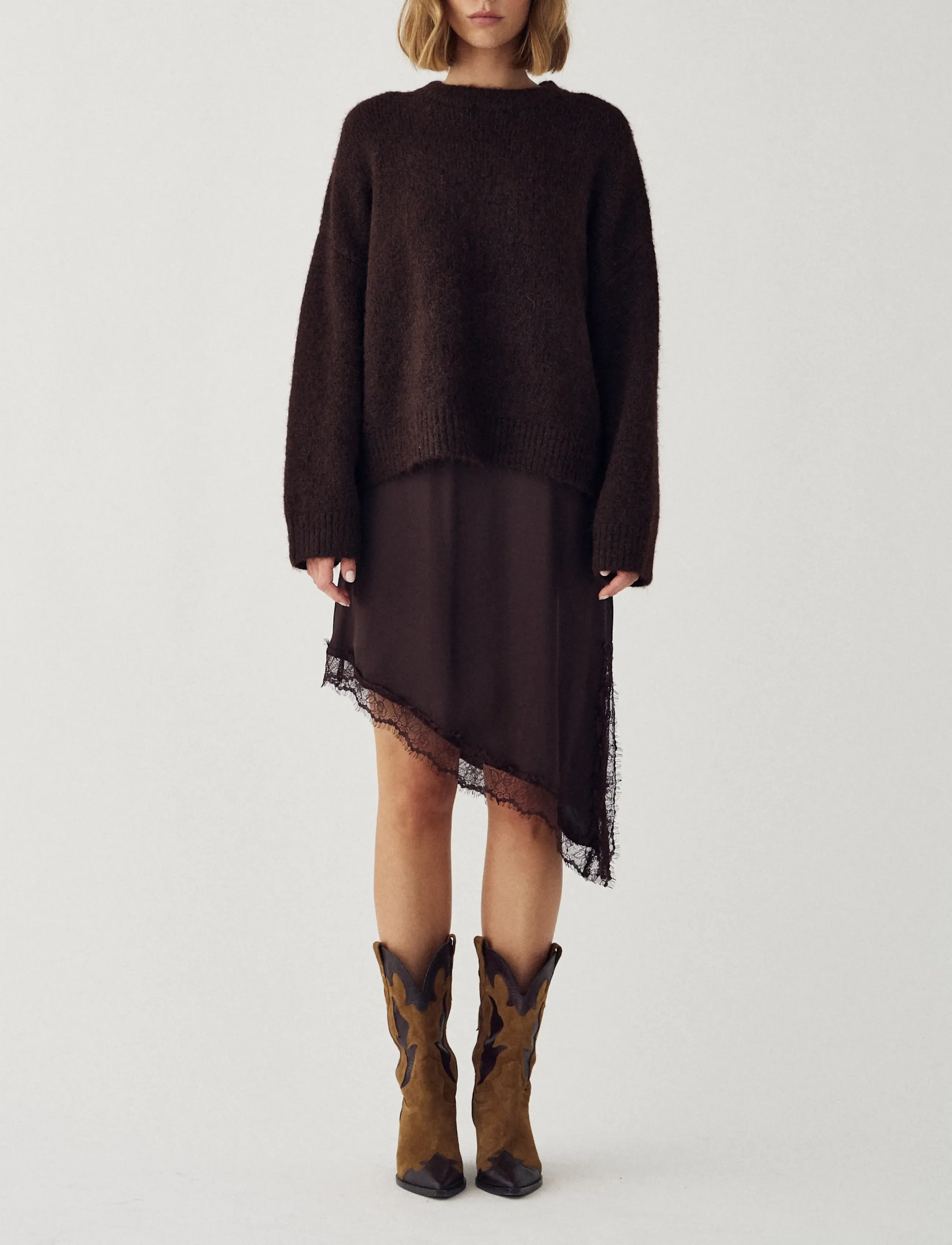 Noella - N-Mavi Knit - jumpers - chocolate - 4