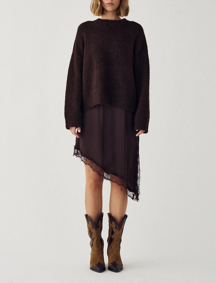 Noella - N-Mavi Knit - pullover - chocolate - 4