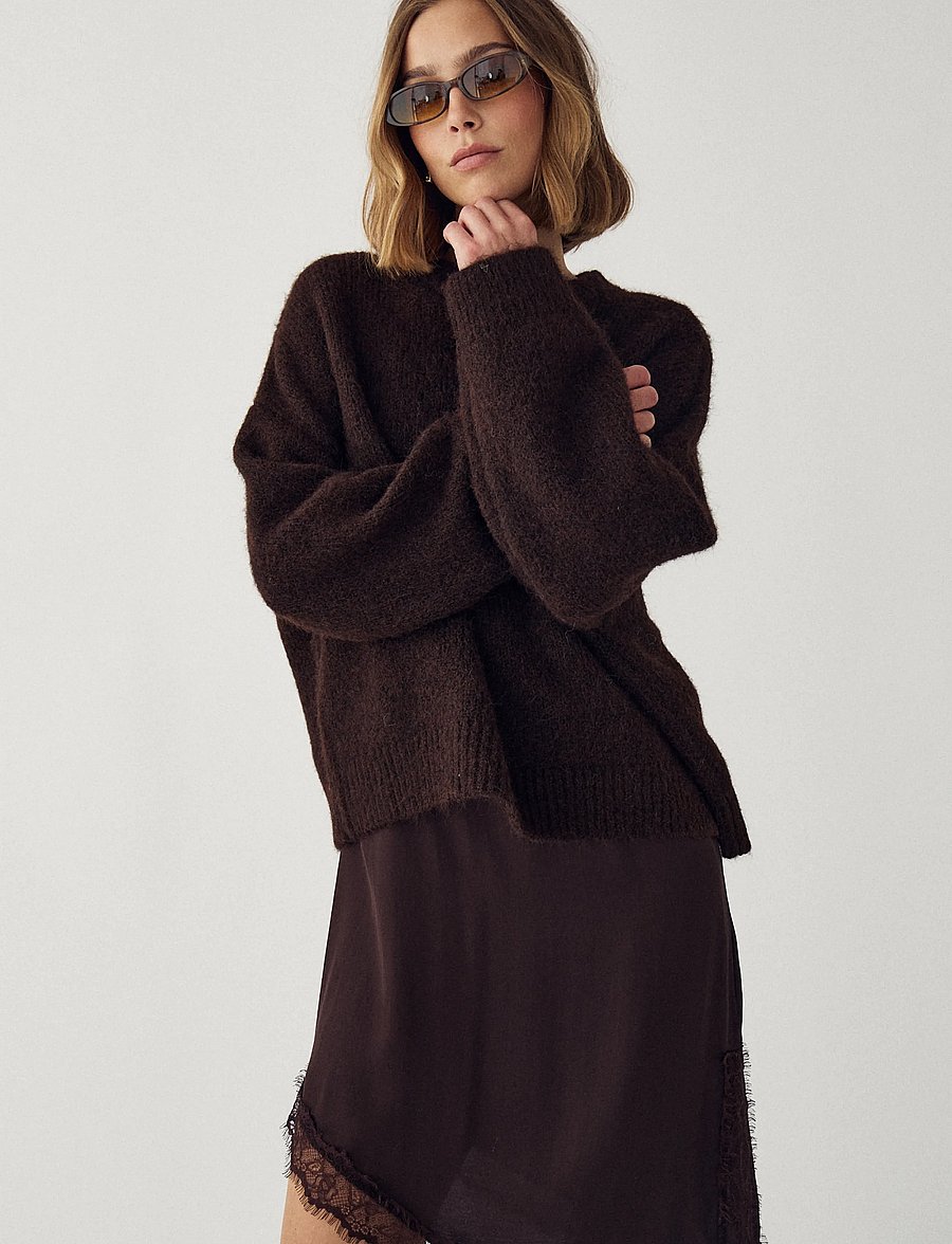 Noella - N-Mavi Knit - pullover - chocolate - 5