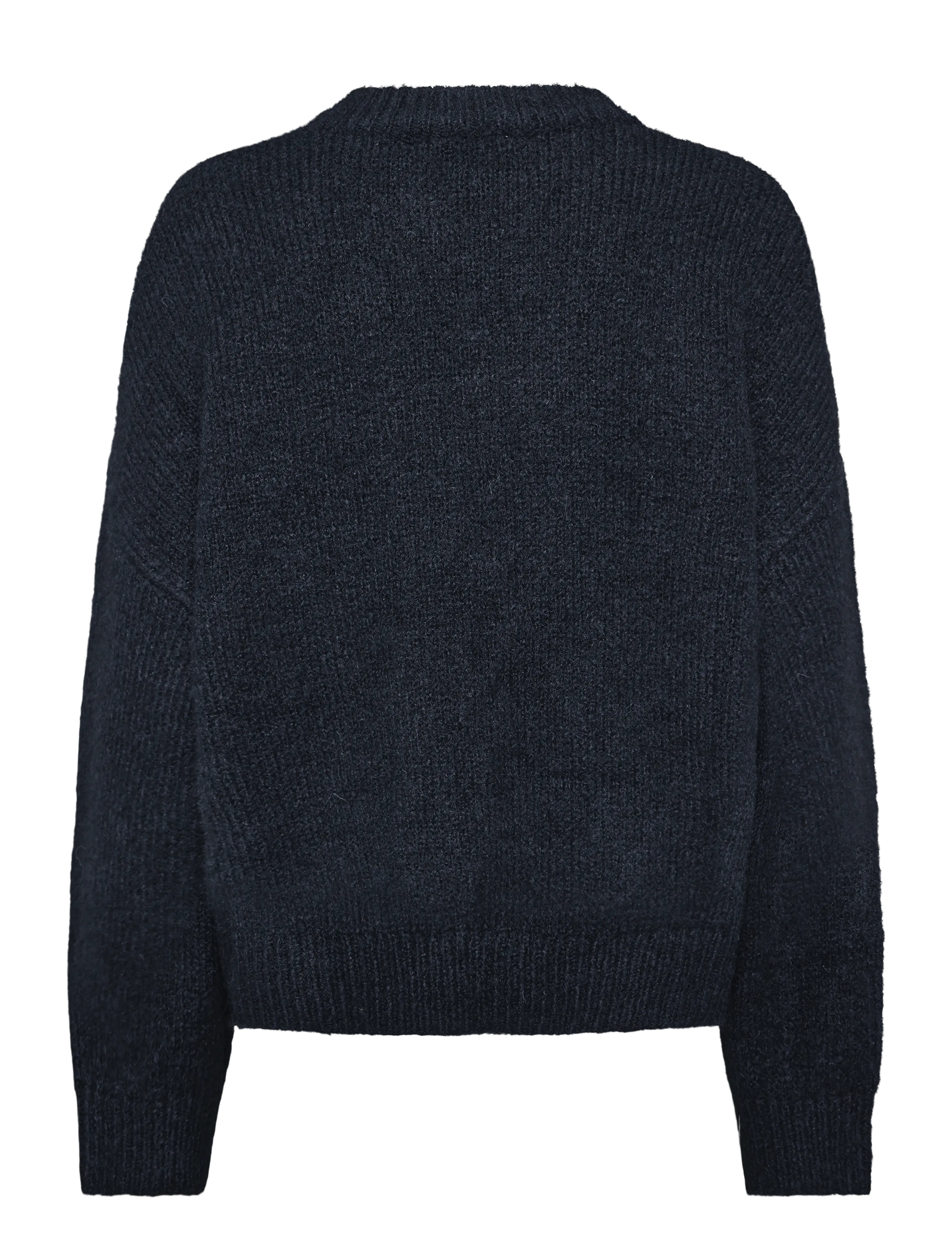 Noella - N-Mavi Knit - stickade tröjor - navy - 2