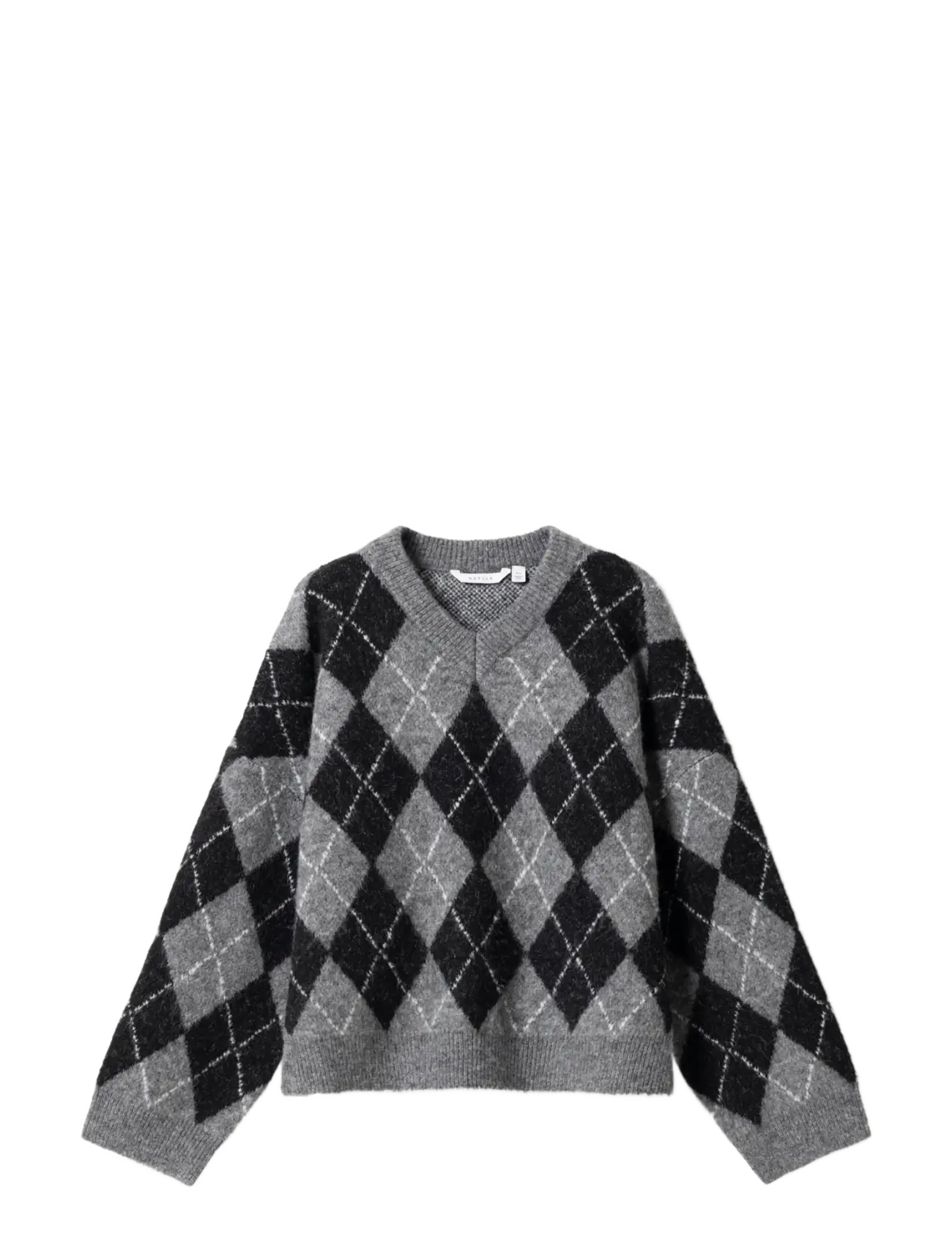 Noella N-Lai Knit - Mysiga looks - BLACK GREY MIX / grey