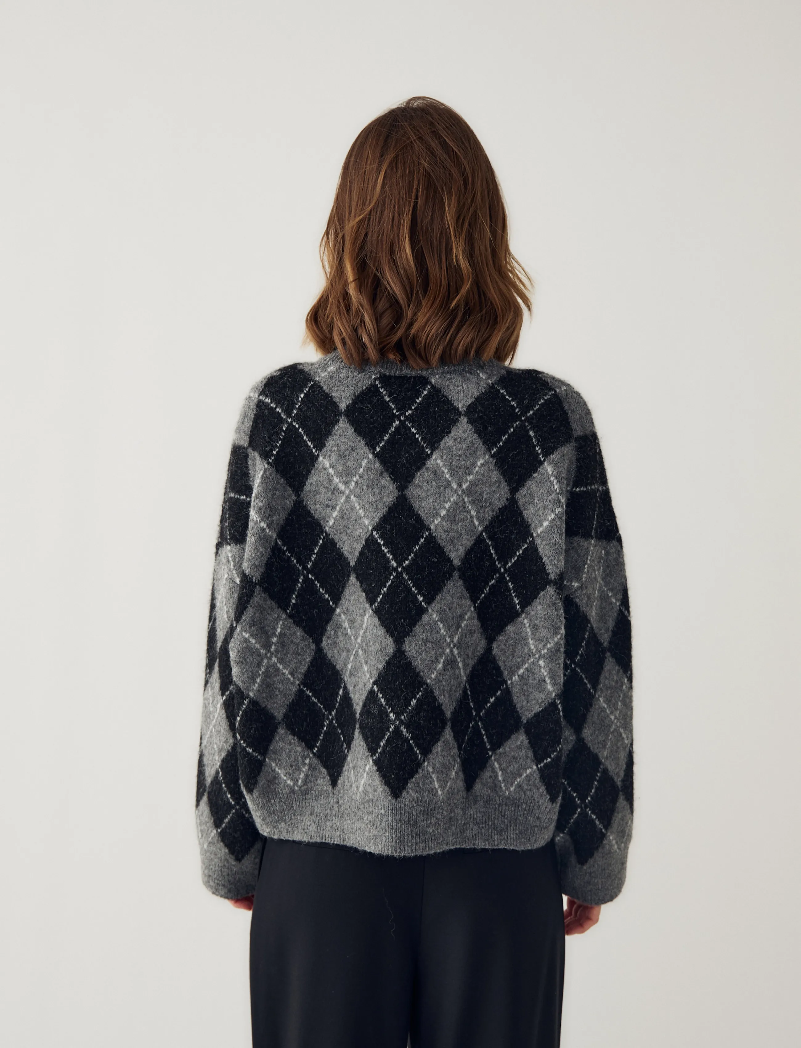 Noella - N-Lai Knit - stickade tröjor - black grey mix - 3