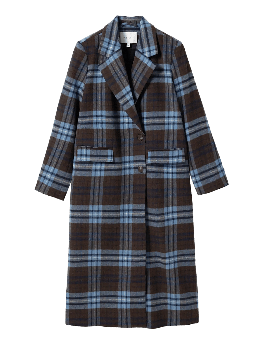 Noella - N-Jaci Coat - winter jackets - daliyah blue check - 1