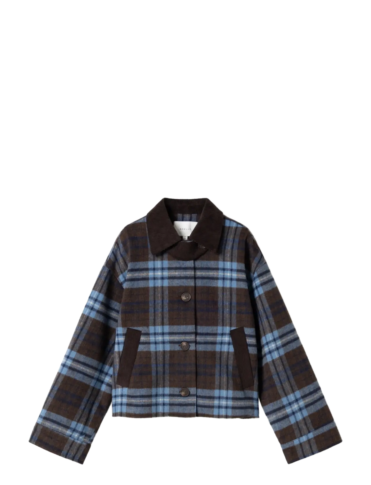 Noella - N-Maiya Jacket - wool jackets - daliyah blue check - 1