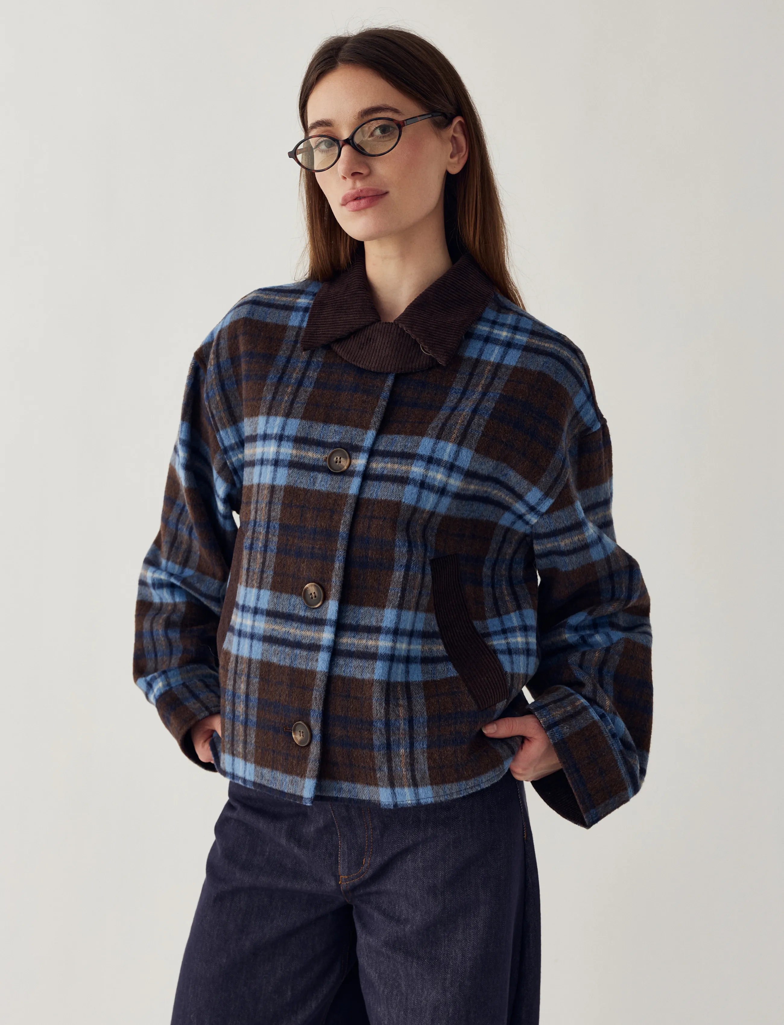 Noella N-Maiya Jacket - Everyday Style - DALIYAH BLUE CHECK / blue