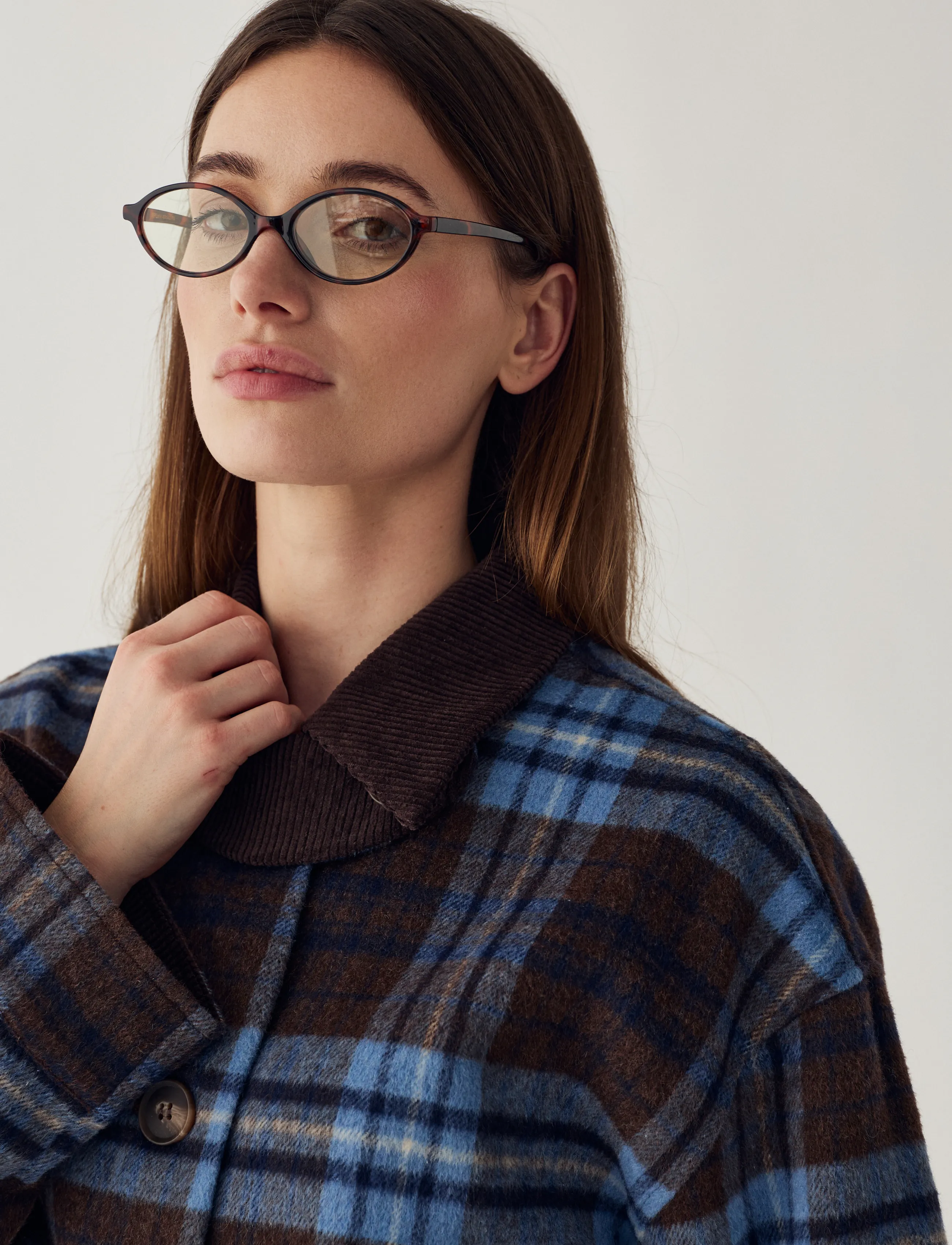 Noella - N-Maiya Jacket - wool jackets - daliyah blue check - 5