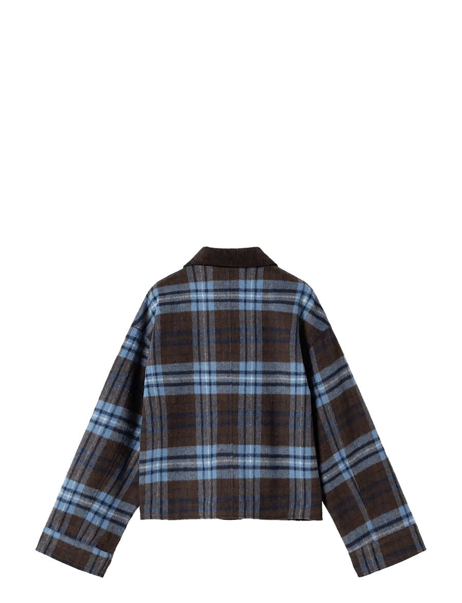 Noella - N-Maiya Jacket - wool jackets - daliyah blue check - 3