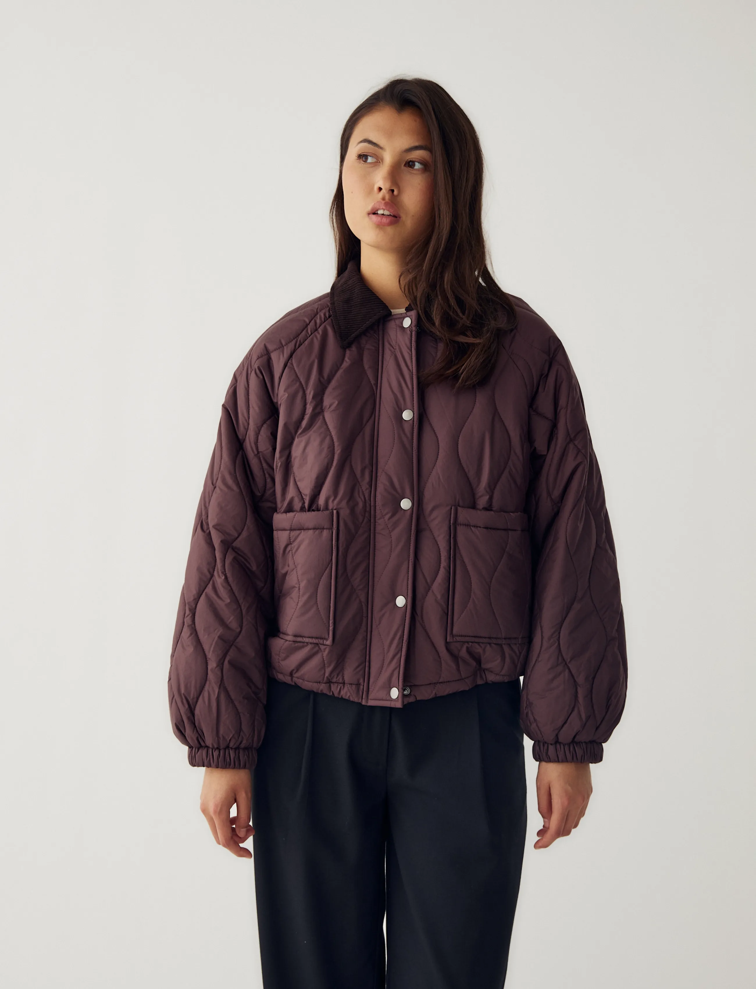 Noella N-Marcelina Jacket - Jackor - WINTER BLOOM / brown